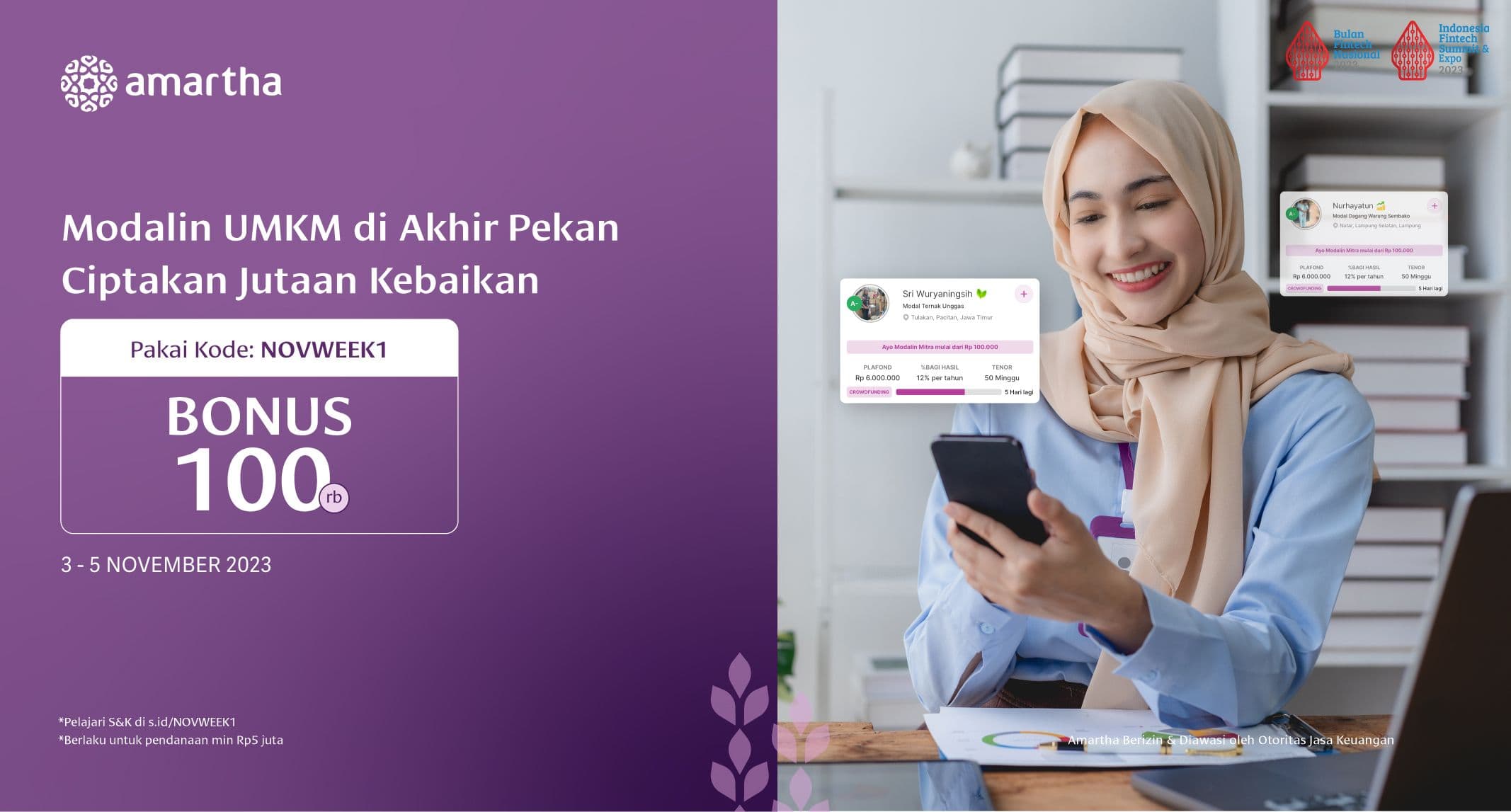 Modalin UMKM di Akhir Pekan Ciptakan Jutaan Kebaikan