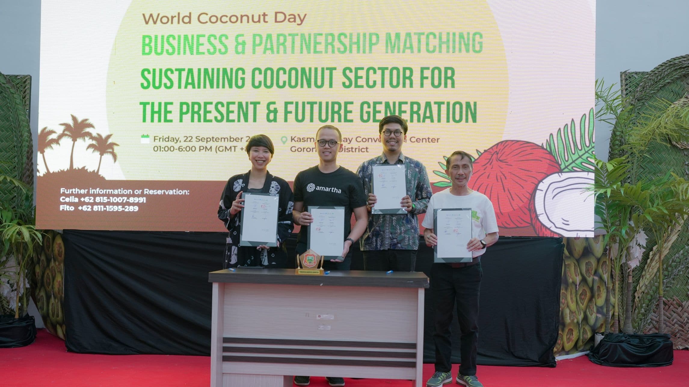 Amartha Gandeng LTKL, KEM, dan KOPEK, Dukung Peningkatan Produktivitas Komoditas Kelapa Berkelanjutan