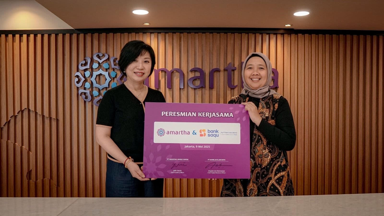 Amartha dan Bank Saqu Jalin Kolaborasi Strategis untuk Perluas Akses Pembiayaan Produktif ke Sektor UMKM dan Solopreneur