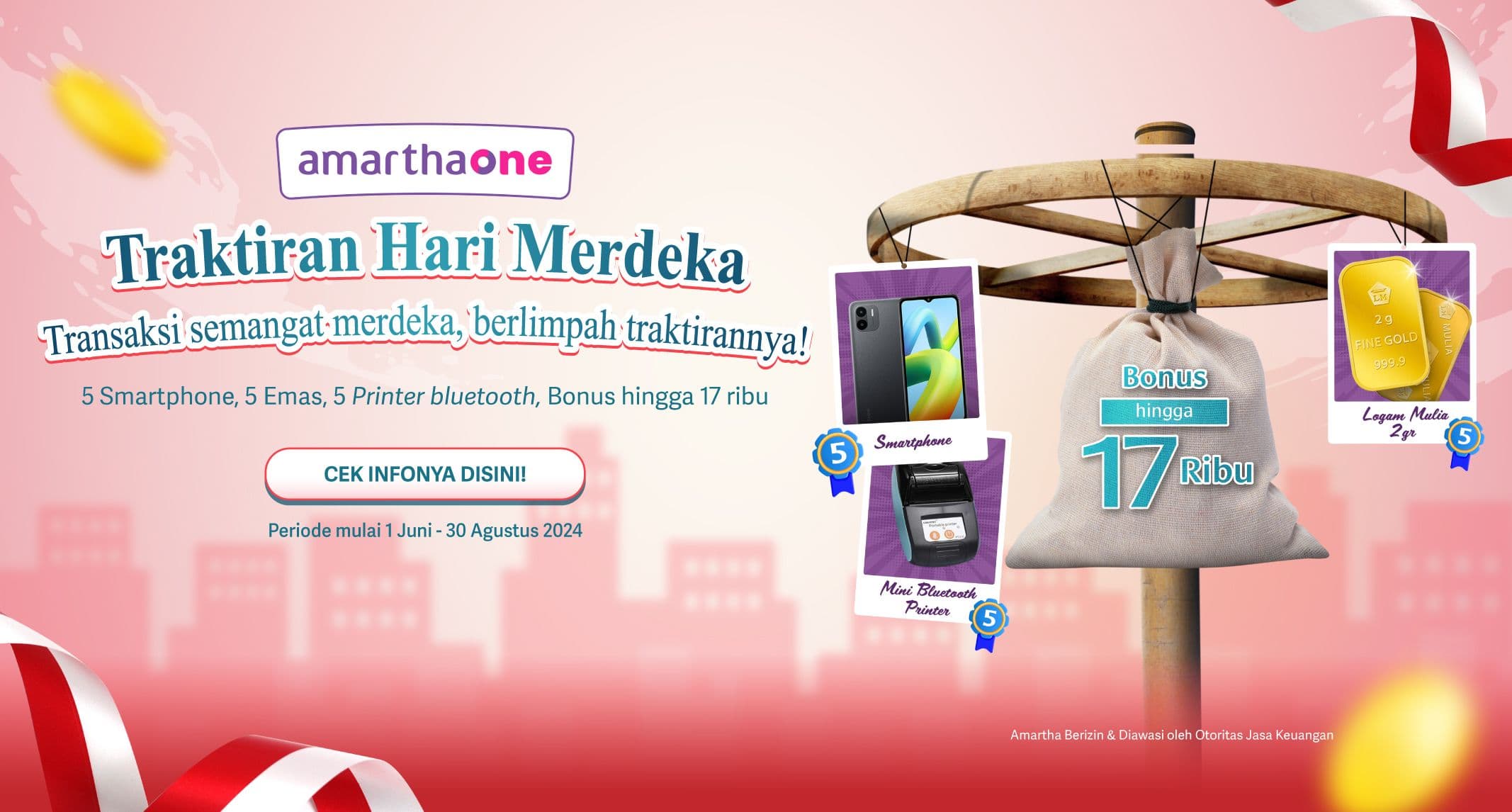 Transaksi Semangat Merdeka, Berlimpah Traktirannya!