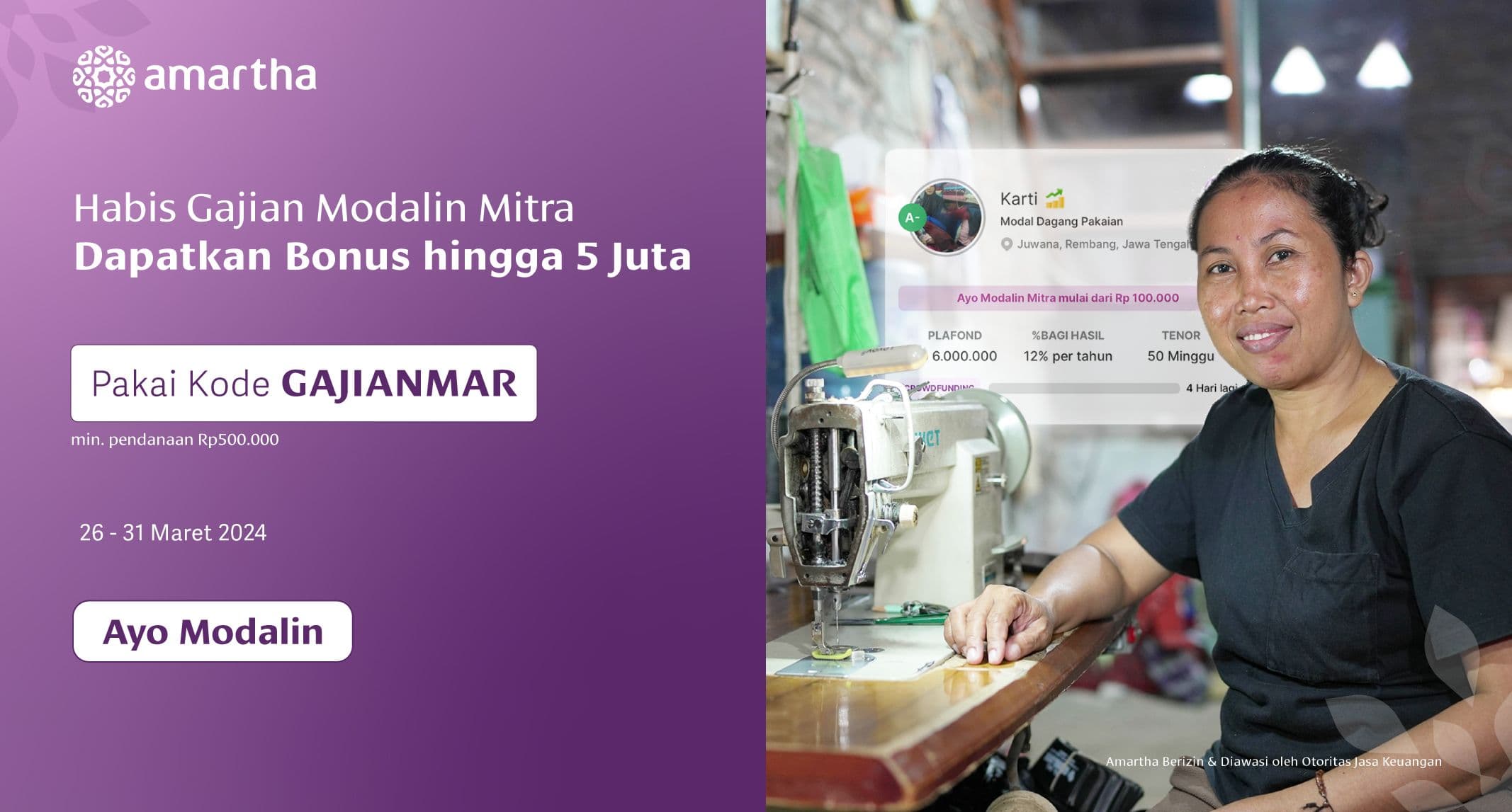 Habis Gajian Modalin Mitra, Bonusnya Hingga Hingga 5 Juta!