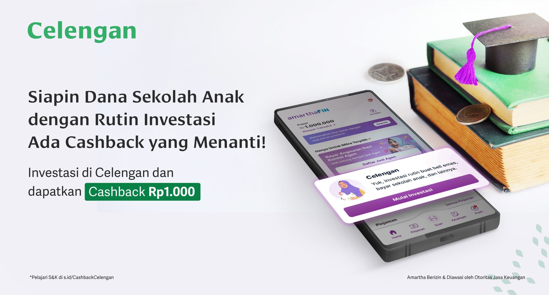 Siapkan Dana Sekolah Anak Melalui Celengan, Dapatkan Cashback Saat Transaksi