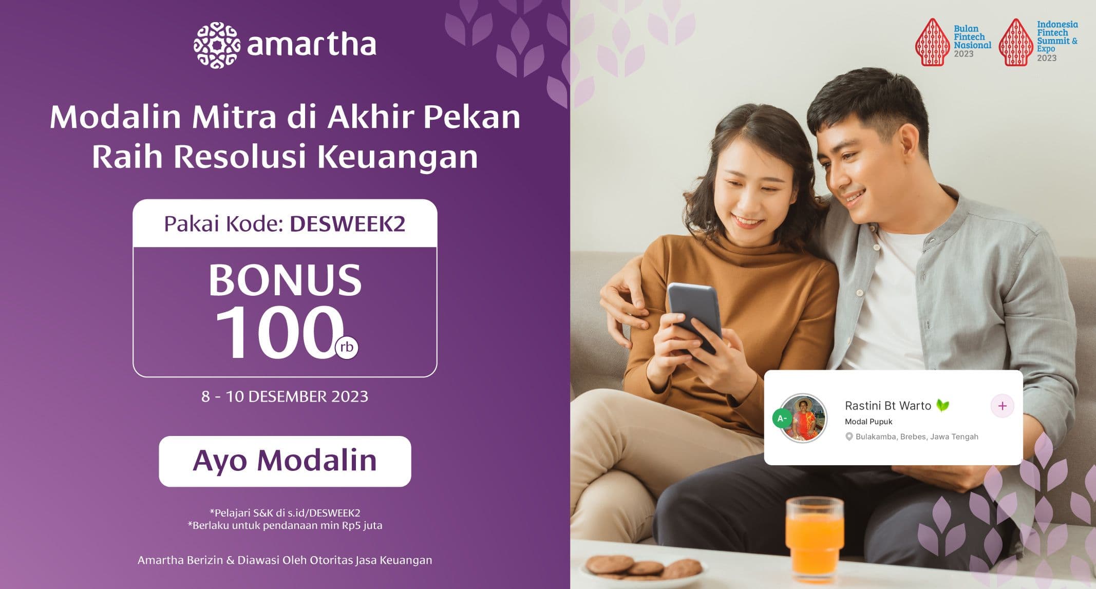Modalin Mitra di Akhir Pekan Raih Resolusi Keuangan