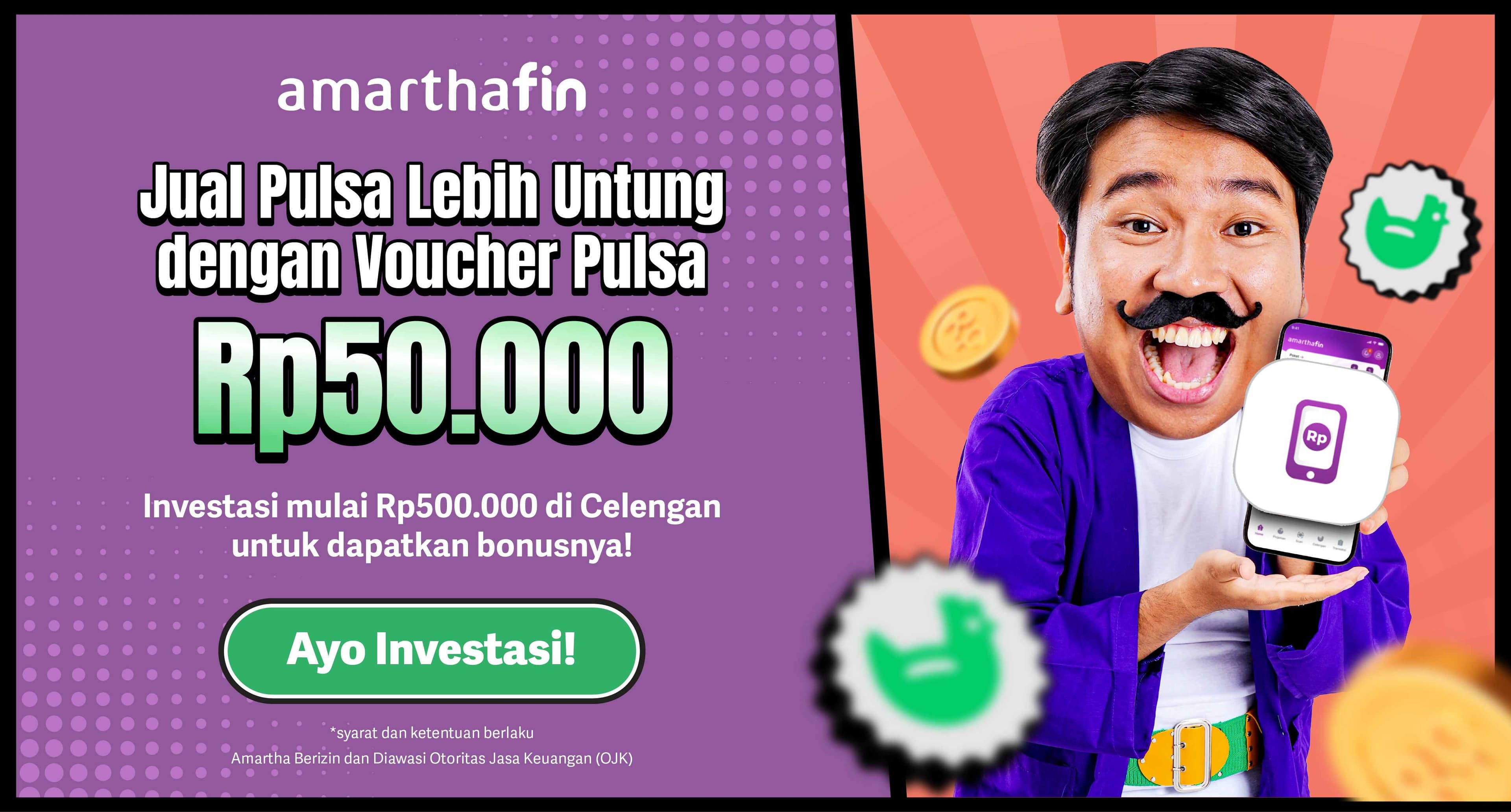 Investasi Pertama di Celengan, Dapat Voucher Pulsa Rp50.000!