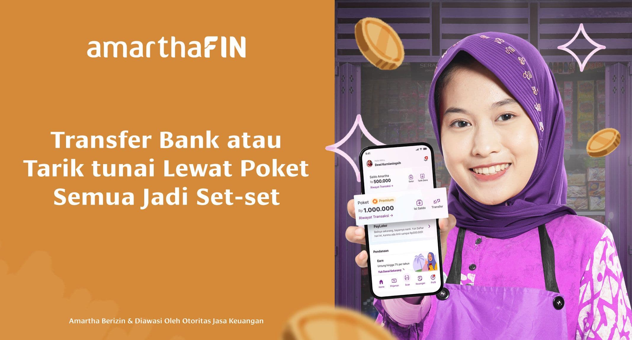Transfer Bank dan Tarik Tunai Makin Mudah Lewat Poket