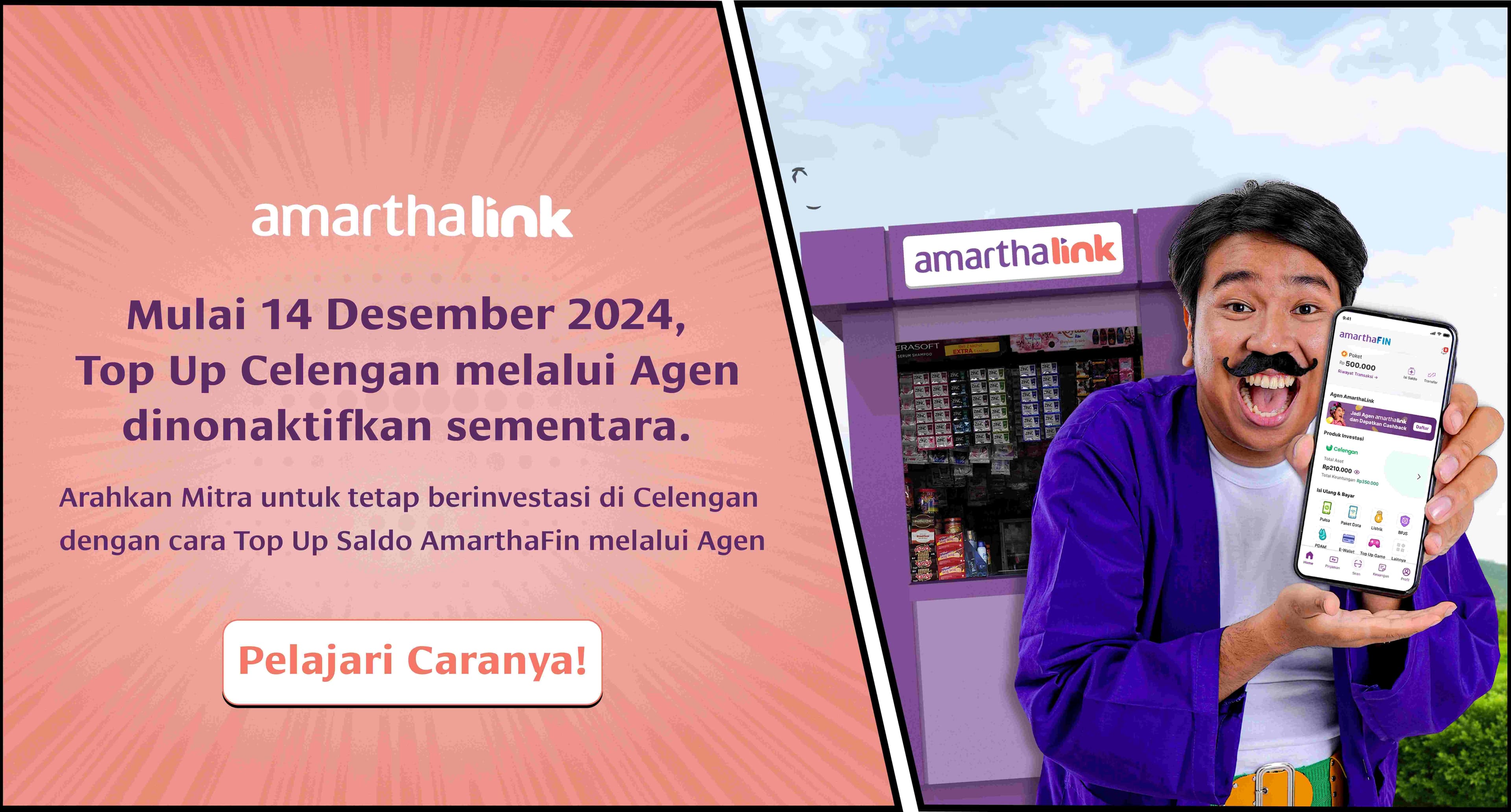 Perubahan Cara Top Up Celengan Via Agen