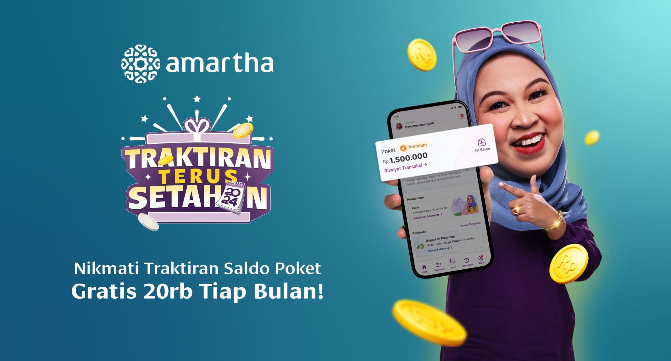 Rutin Isi Poket, BONUSnya Pasti Dapet!