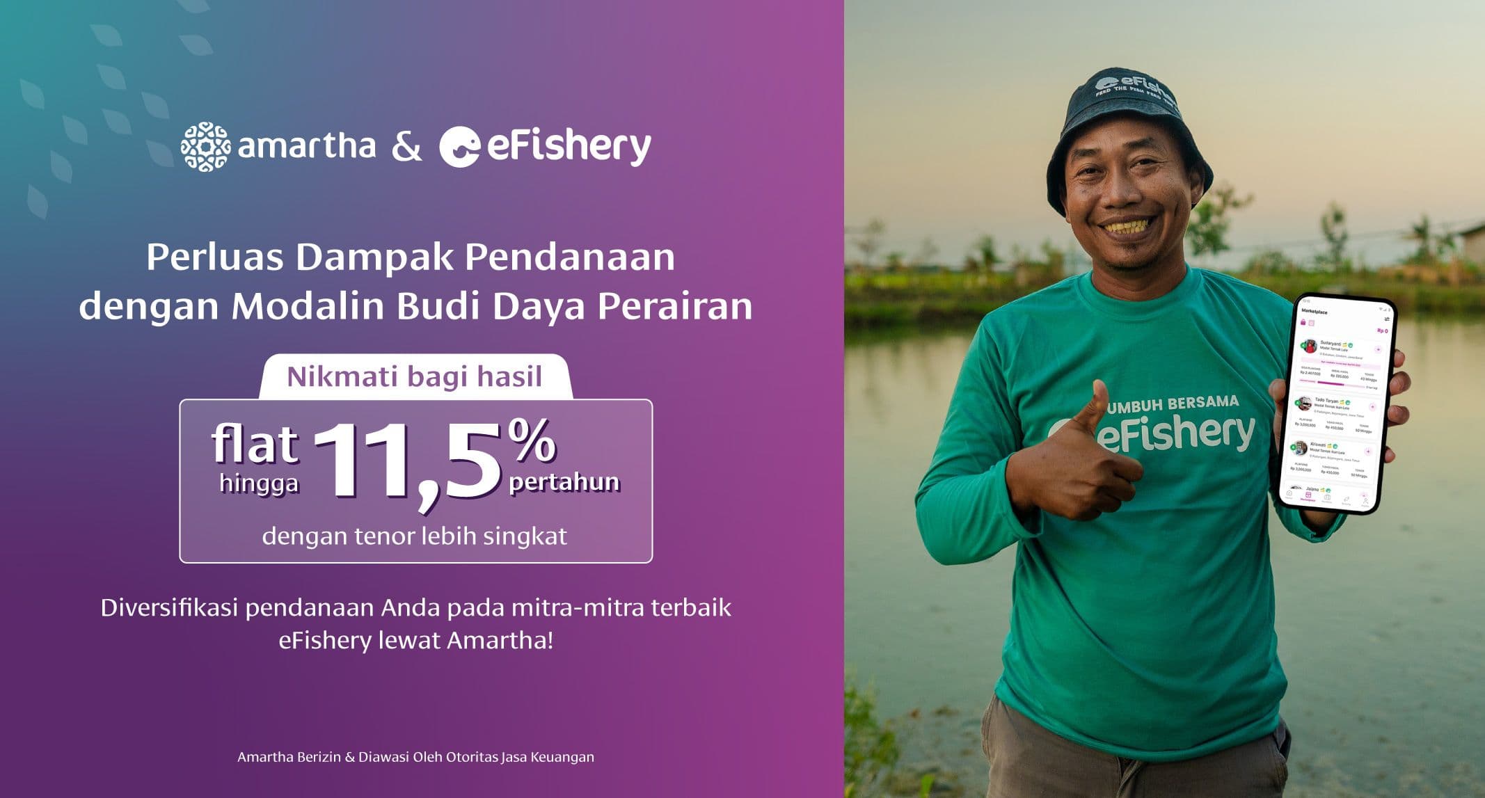 Join Hari Mendanai Mitra, Kolaborasi Amartha x eFishery Dukung Sektor Akuakultur Melalui Pendanaan!