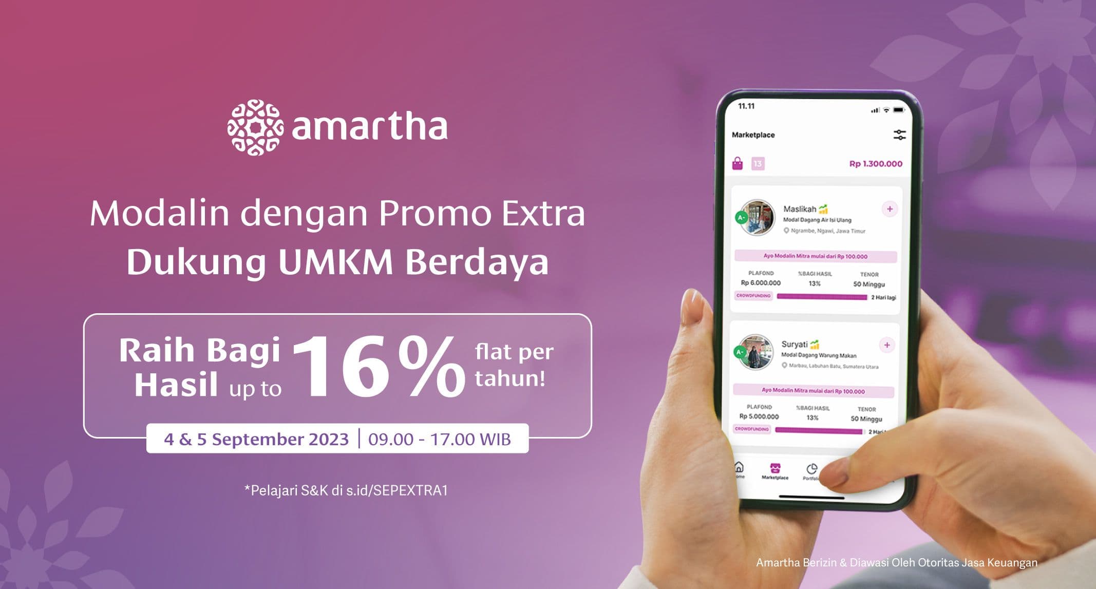 Modalin Rutin Dengan Promo Extra 16% Flat, Dukung UMKM Berdaya!