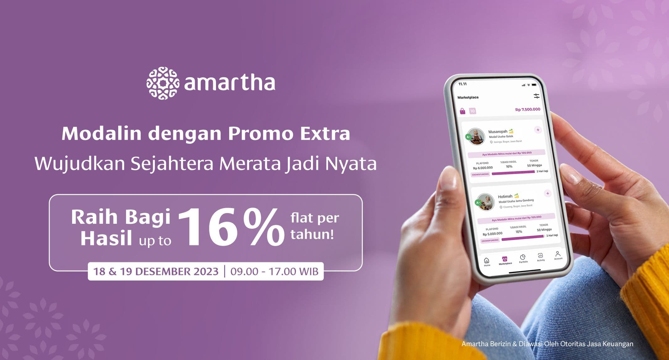 Saatnya Dukung Jutaan Mimpi Dengan Modalin di Amartha Paling Extra!