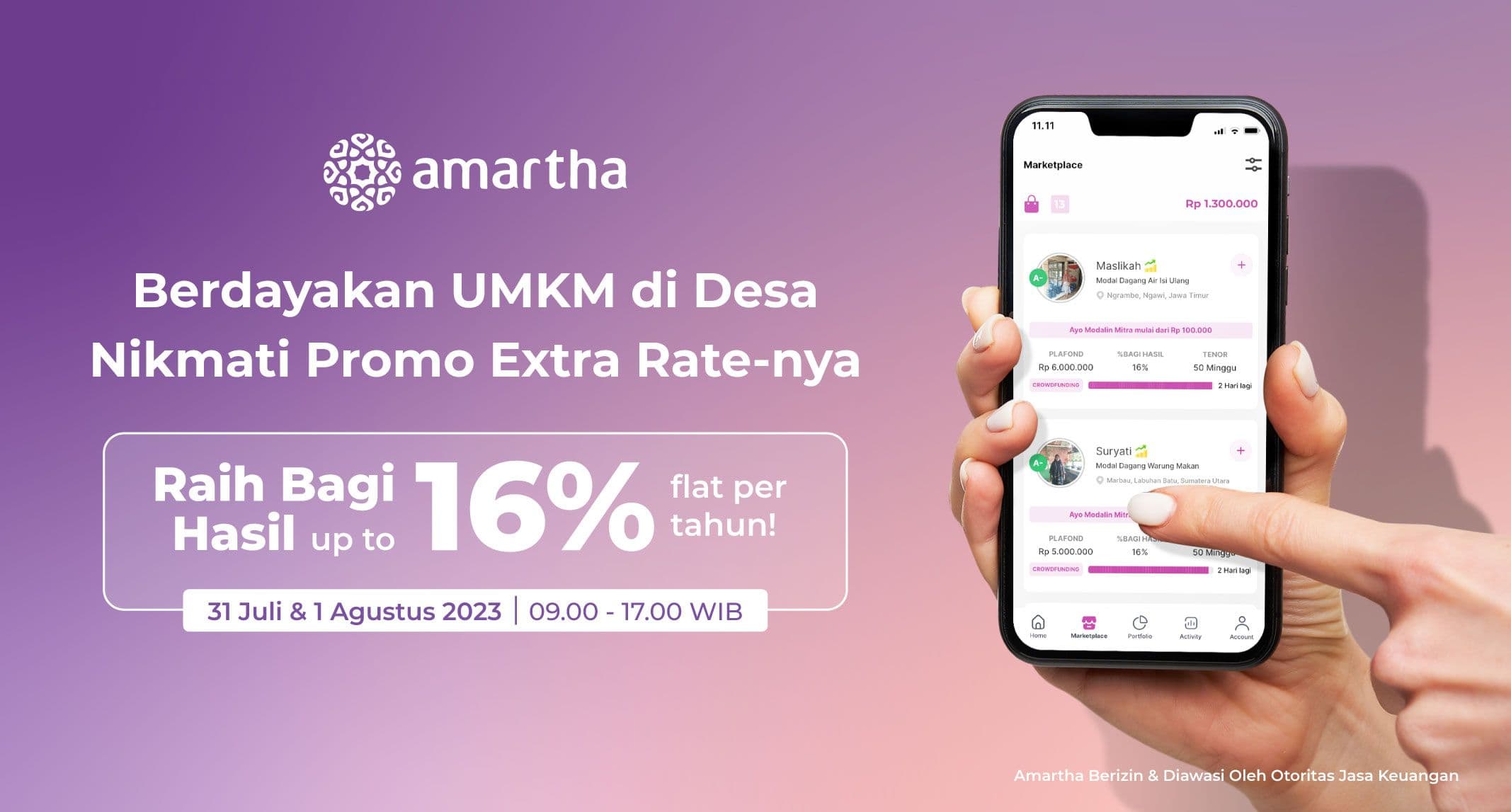 Berdayakan UMKM di Desa, Nikmati Promo Extra Hingga 16% Flat!