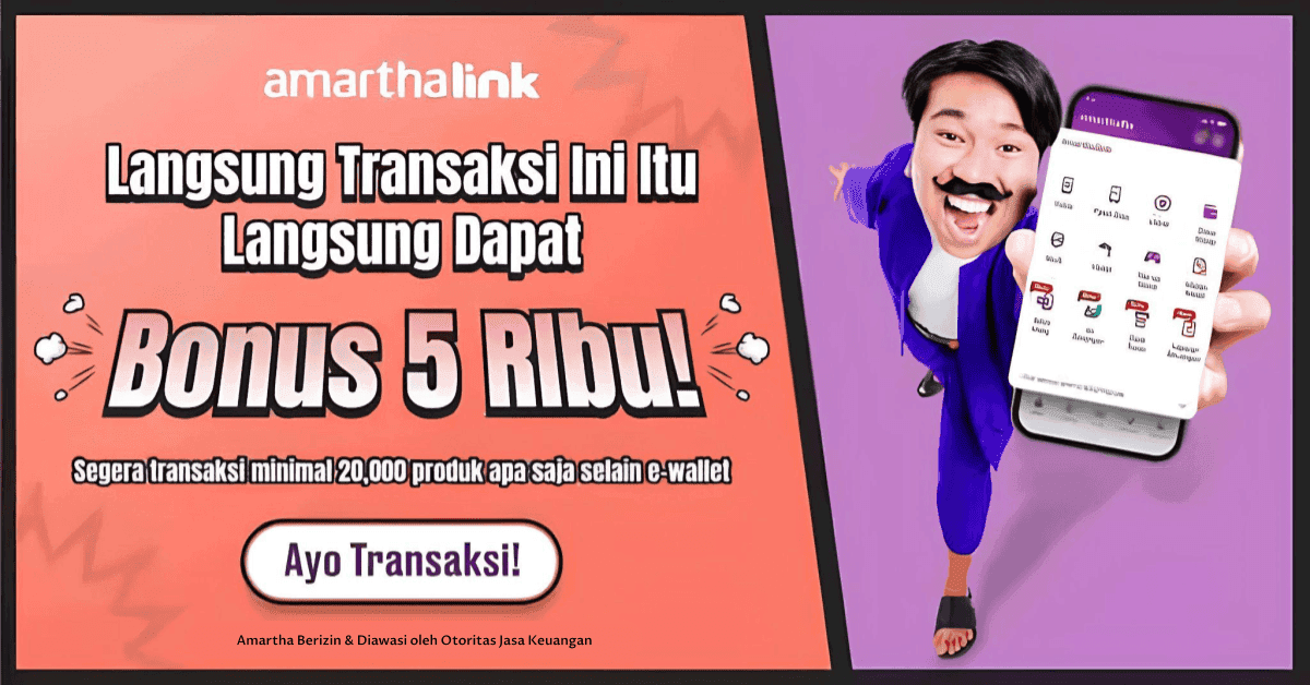 Transaksi PPOB di AmarthaLink, Dapat CASHBACK Rp5.000 Langsung Masuk!