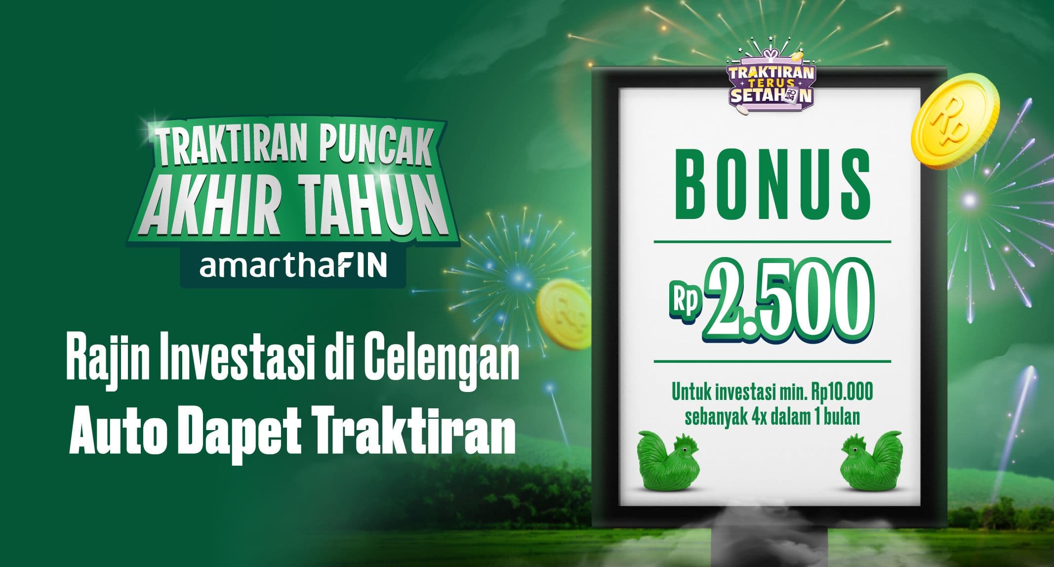 Khusus tim FO dan BP, Rajin Investasi di Celengan & Beli PPOB Auto Dapet Traktiran!