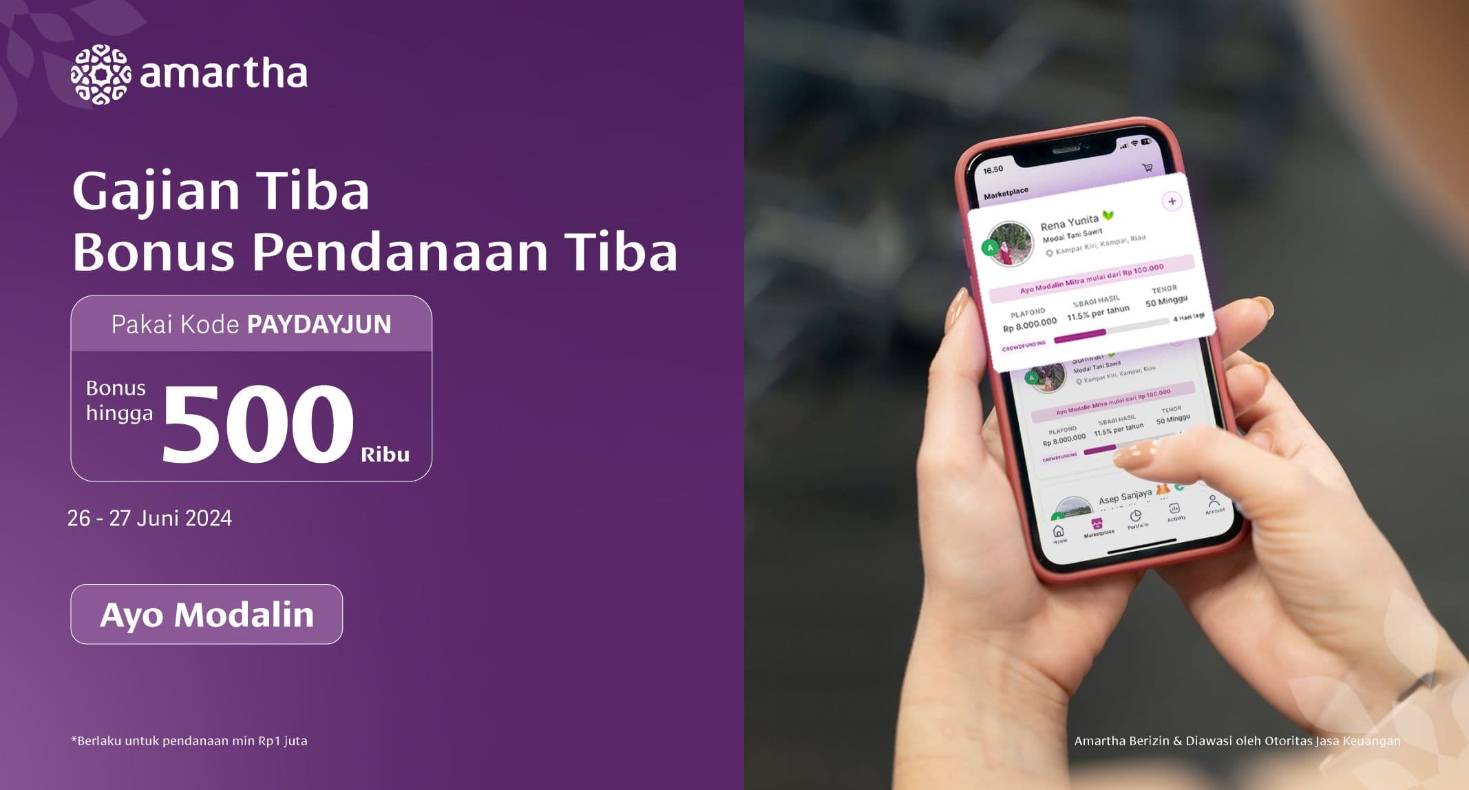 Rayakan Hari Gajian dengan Bonus Pendanaan!