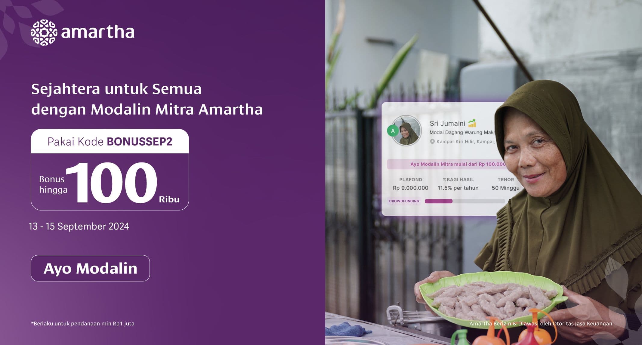 Sejahtera untuk Semua dengan Modalin Mitra Amartha