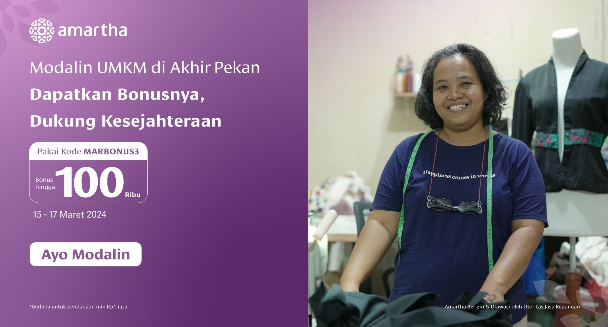 Modalin UMKM di Akhir Pekan Dapatkan Bonusnya, Dukung Kesejahteraan