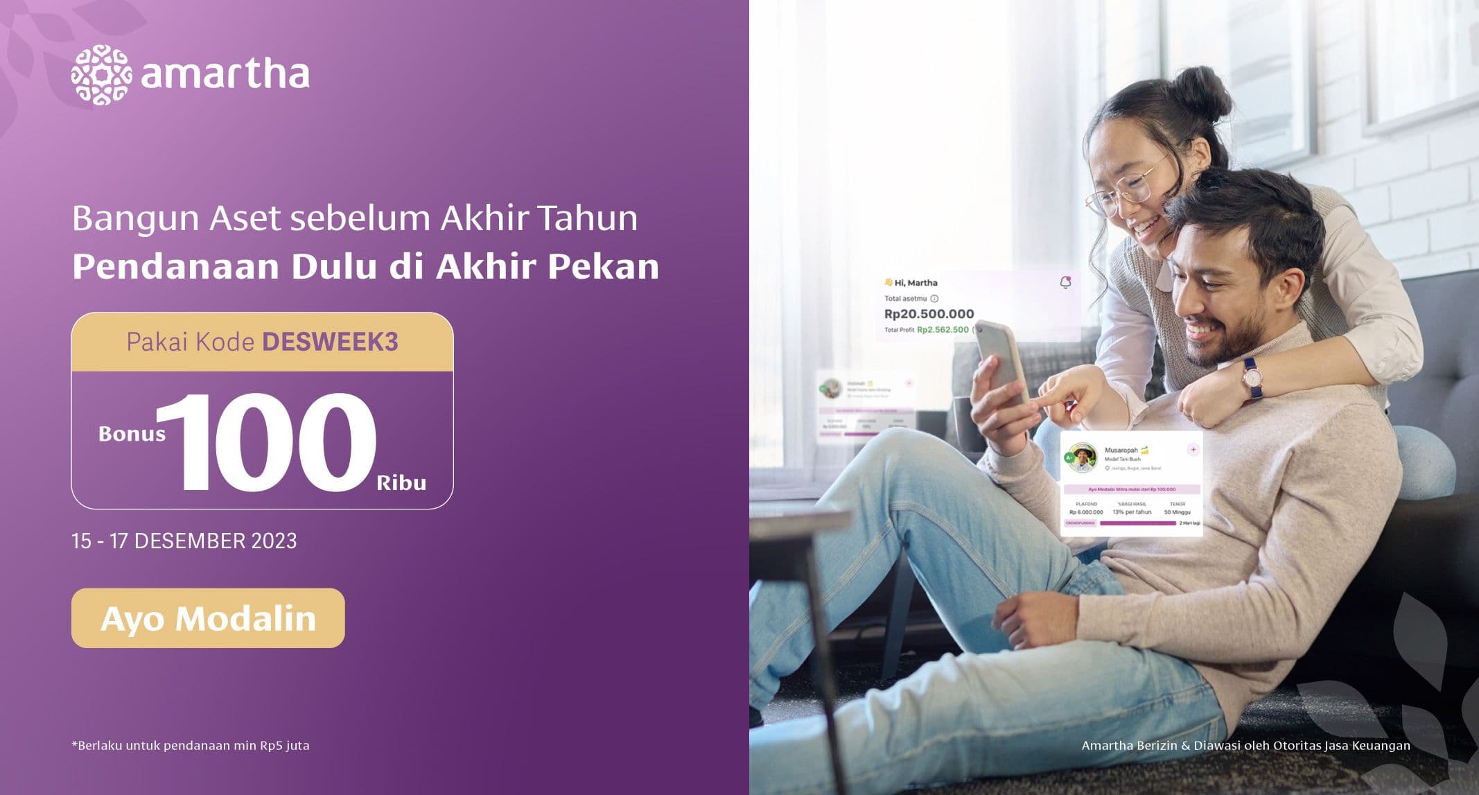 Bangun Aset Akhir Tahun Dengan Modalin Mitra Akhir Pekan