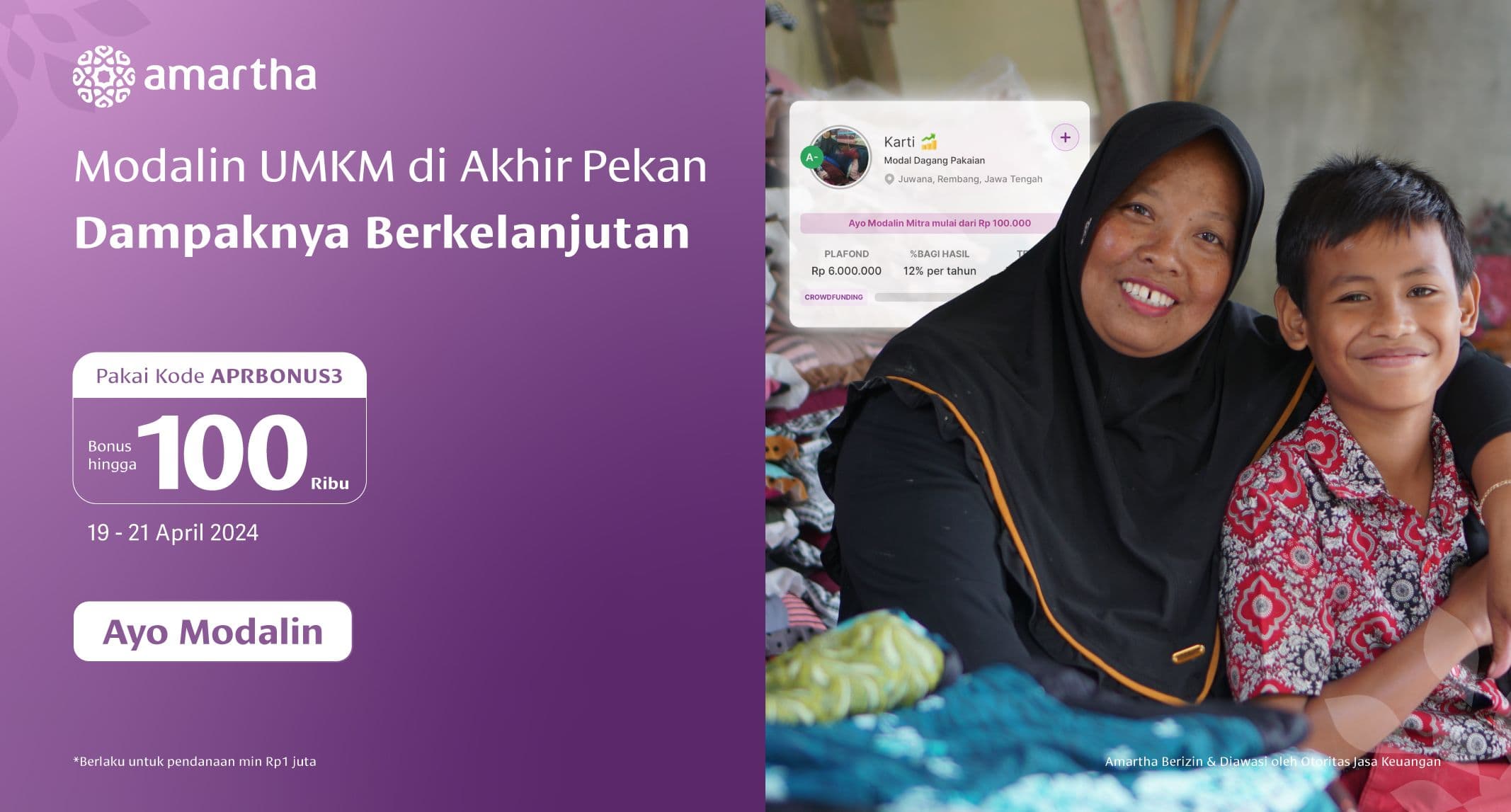 Modalin UMKM di Akhir Pekan Dampaknya Berkelanjutan