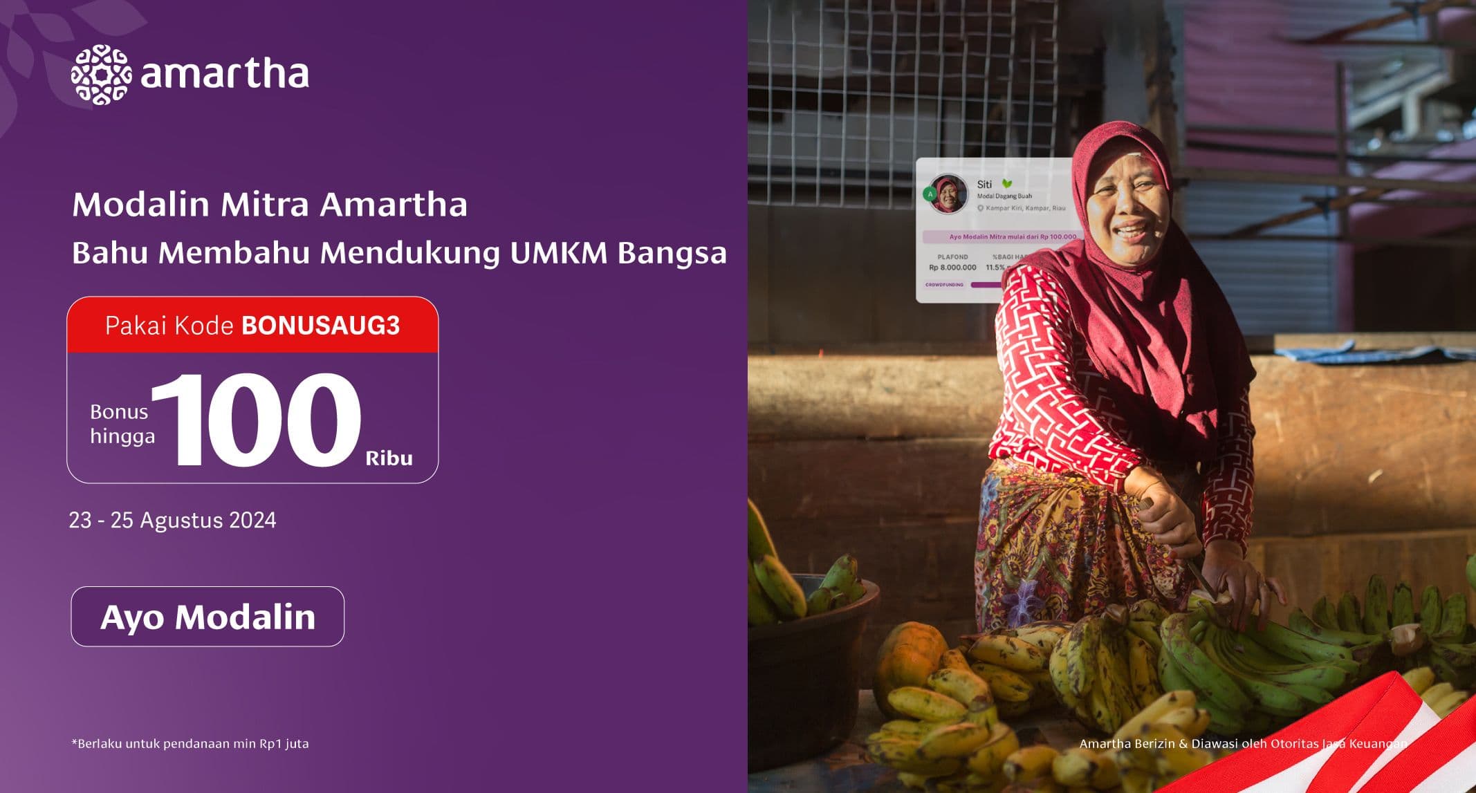 Modalin Mitra Amartha Bahu Membahu Mendukung UMKM Bangsa