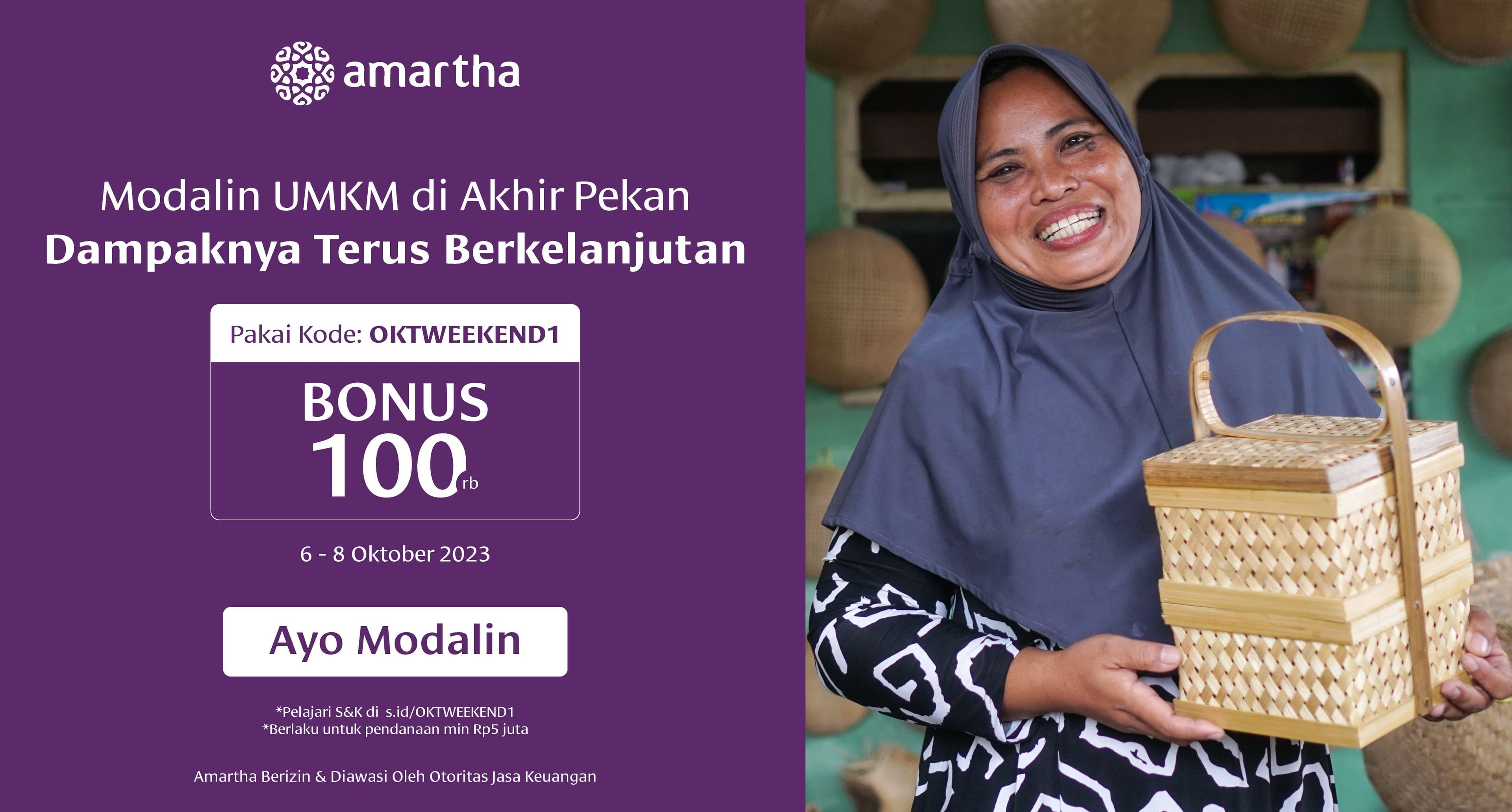 Dampaknya Berkelanjutan, Modalin UMKM di Akhir Pekan!