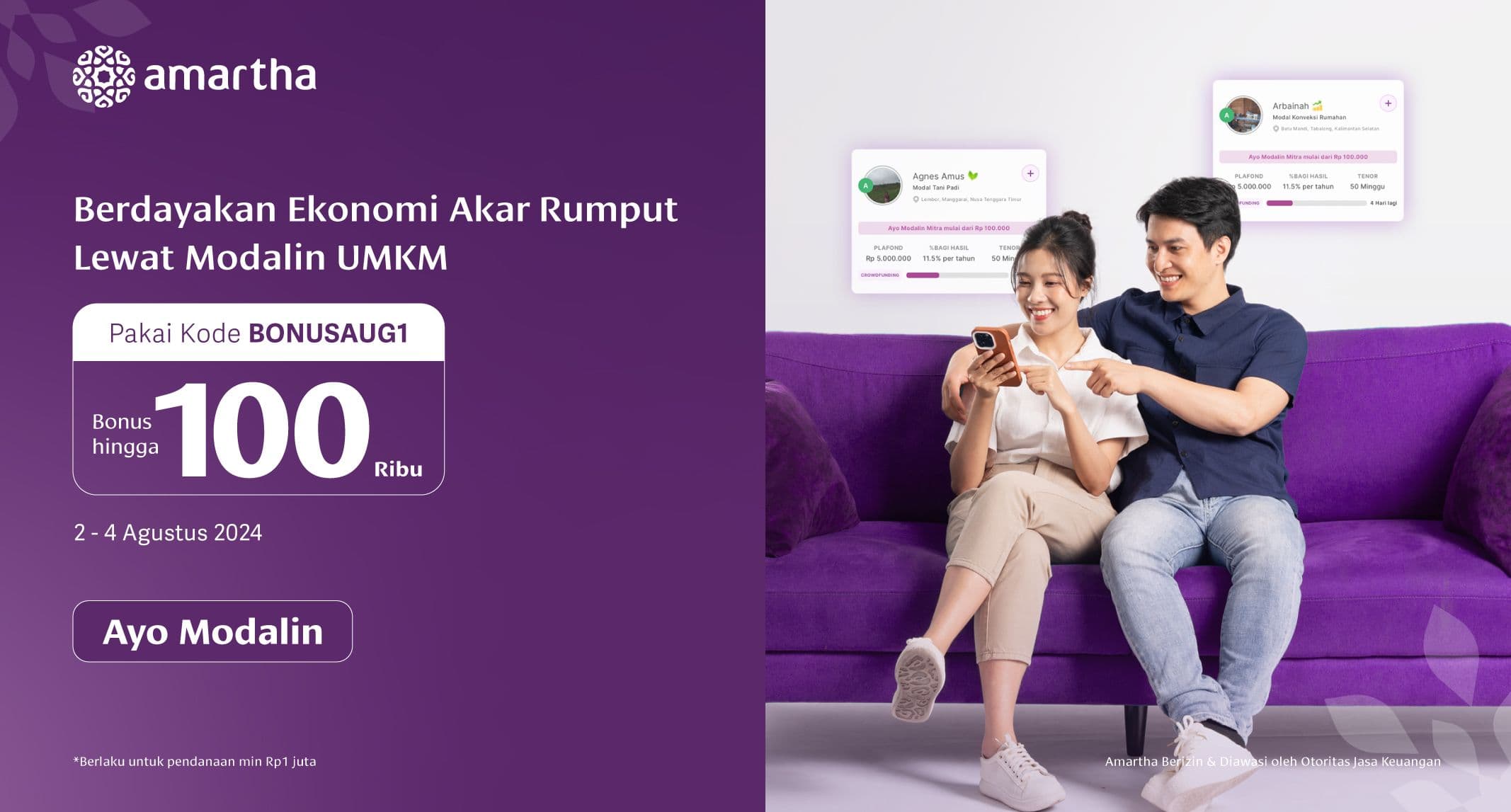 Berdayakan Ekonomi Akar Rumput Lewat Modalin UMKM