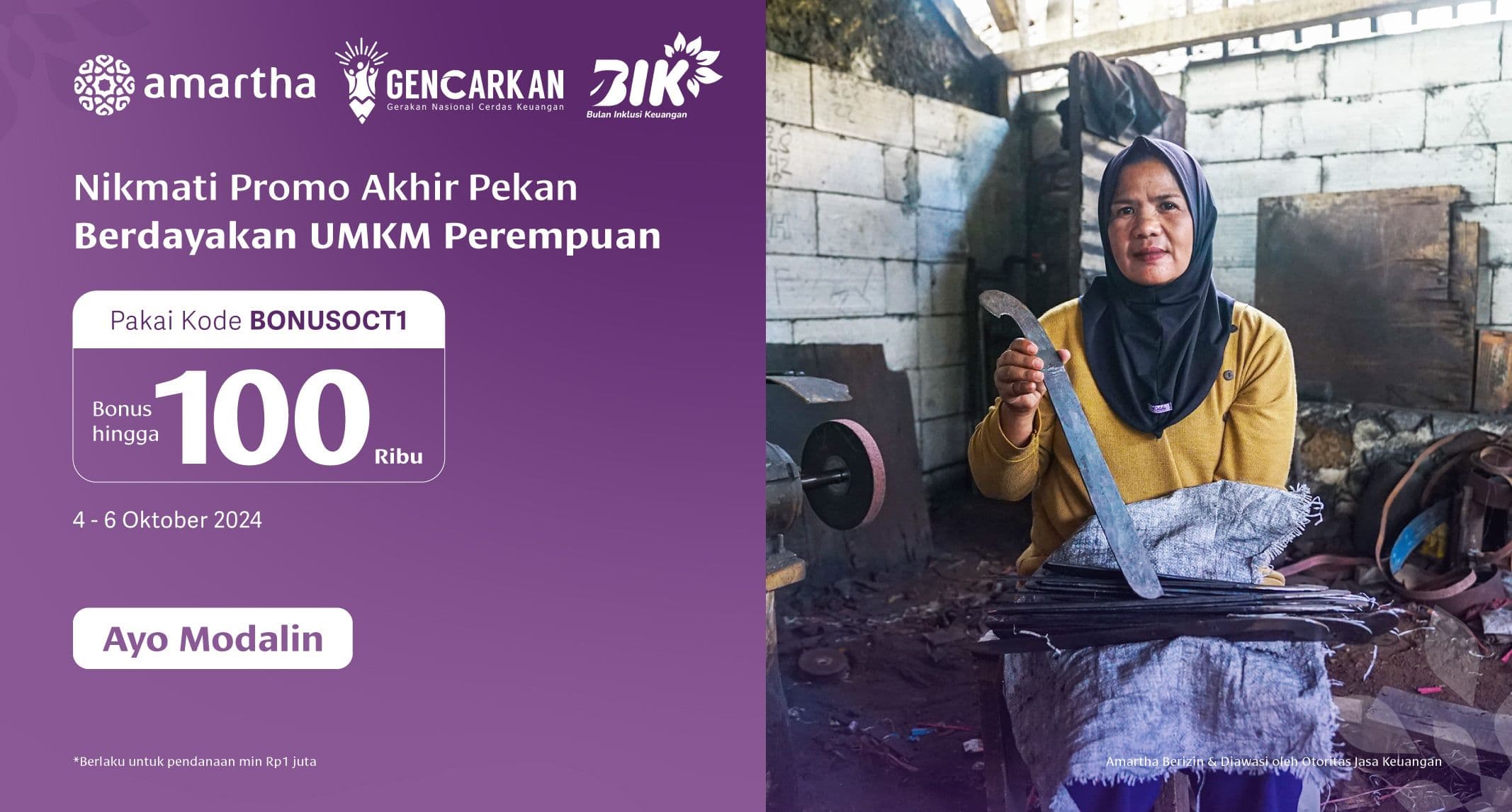 Nikmati Promo Akhir Pekan Berdayakan UMKM Perempuan