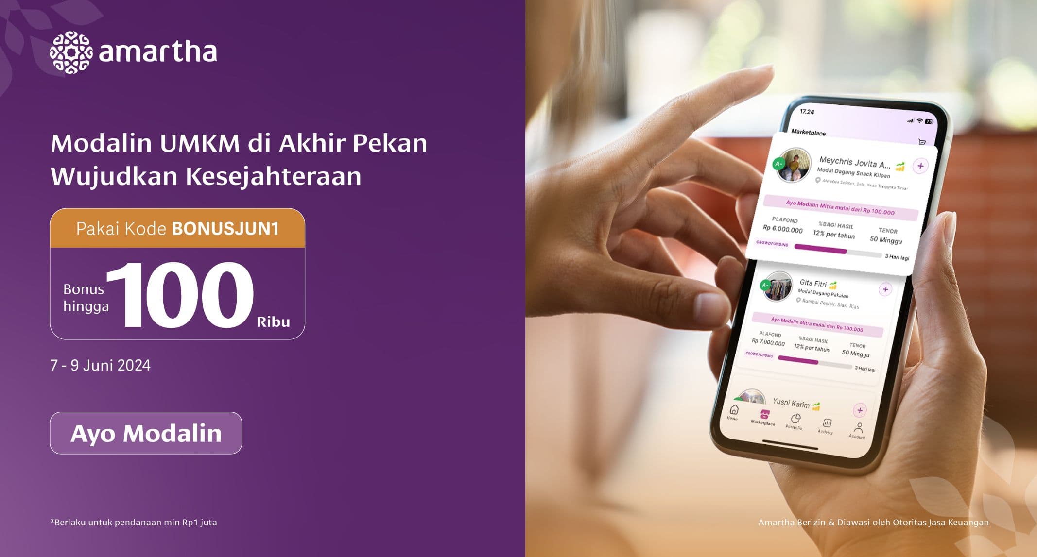 Modalin UMKM di Akhir Pekan Wujudkan Kesejahteraan