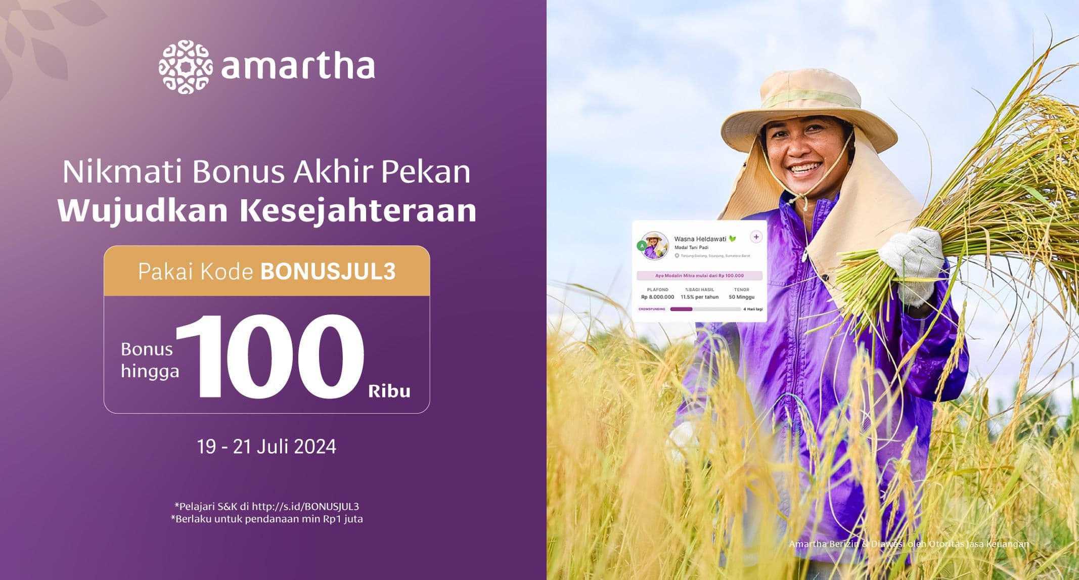 Nikmati Bonus Akhir Pekan Wujudkan Kesejahteraan