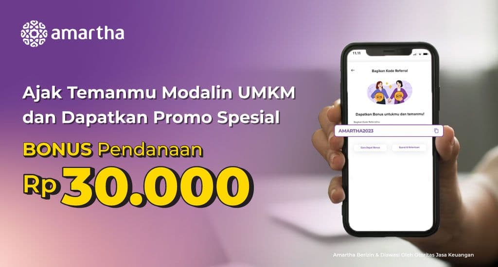 Ajak Teman Modalin Pakai Kode Referral, Dapatkan Bonus Rp30.000!