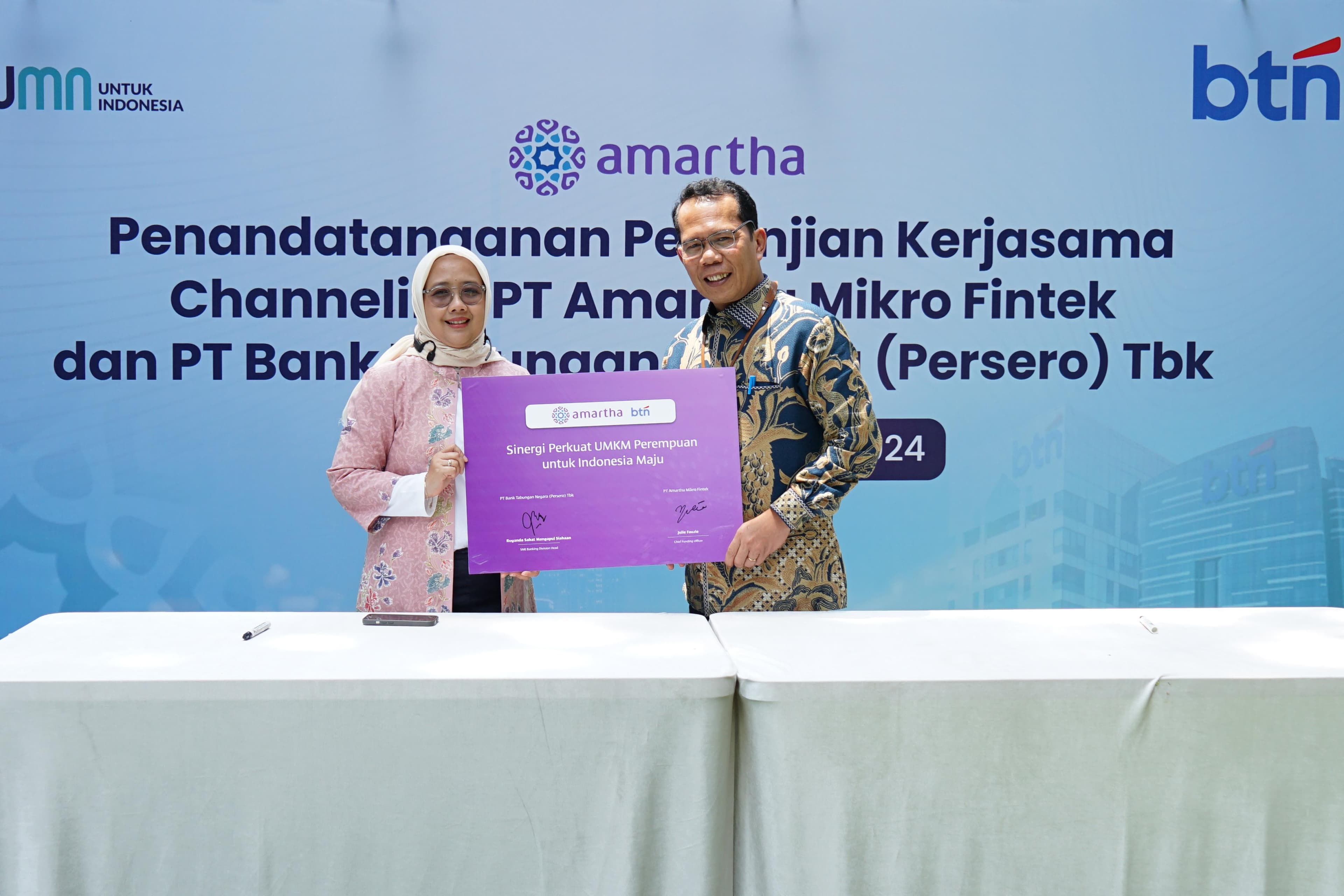 Gandeng Amartha, BTN Jalin Kerjasama untuk Perluas Akses Pembiayaan UMKM