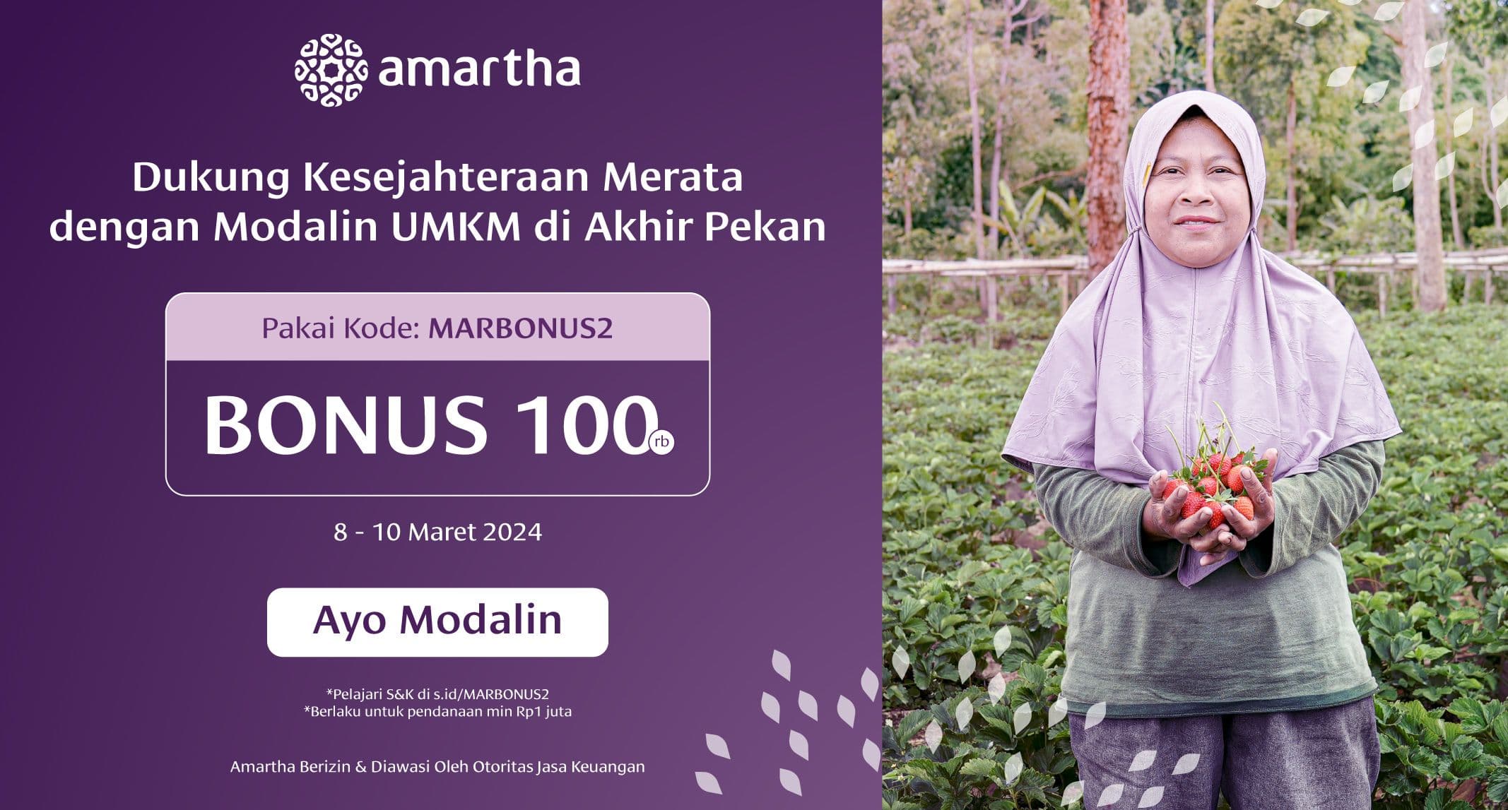 Dukung Kesejahteraan Merata dengan Modalin UMKM di Akhir Pekan