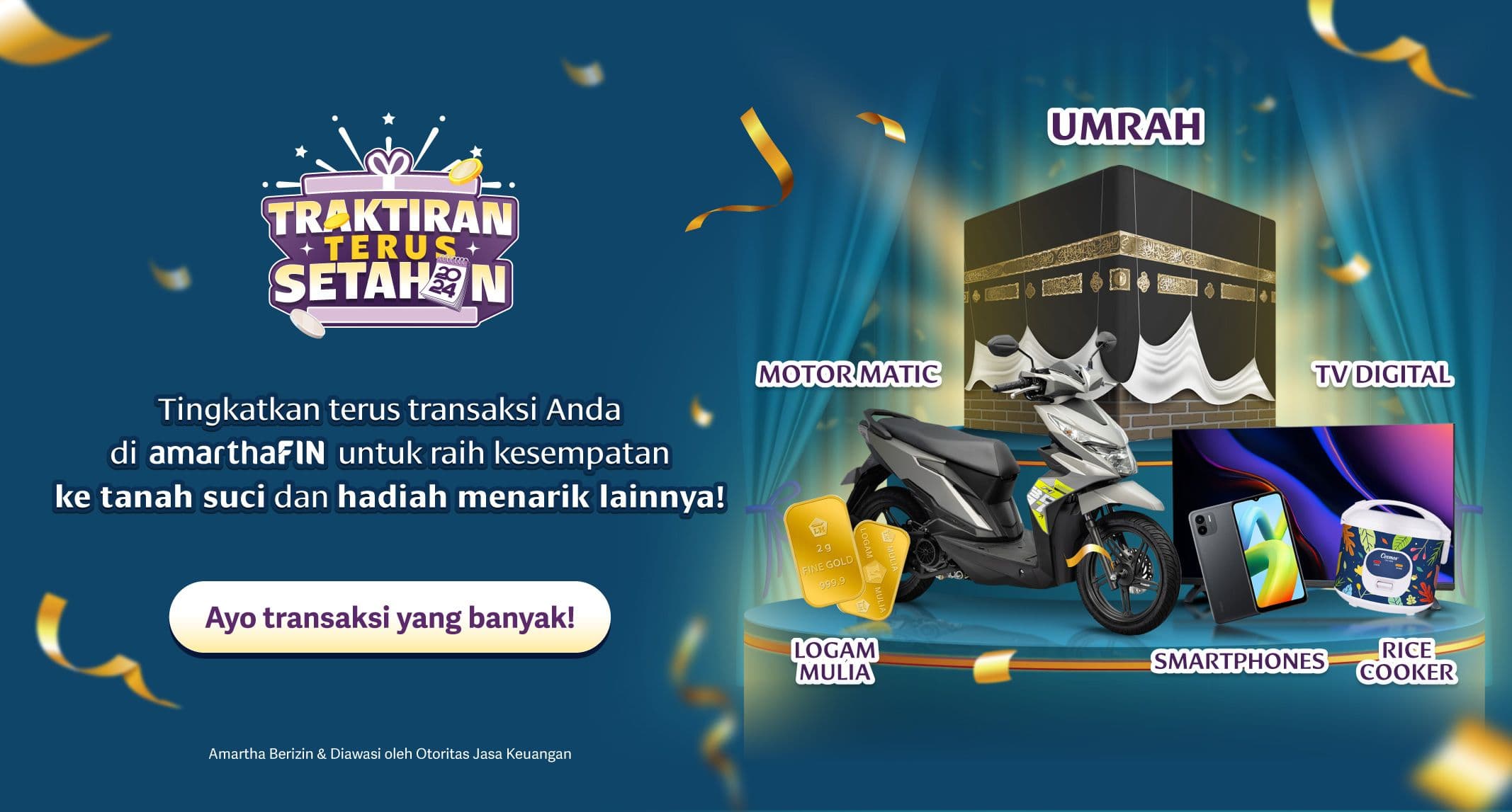 Traktiran Terus Setahun! Hadiah Umroh dengan Tingkatkan Transaksi di AmarthaFin