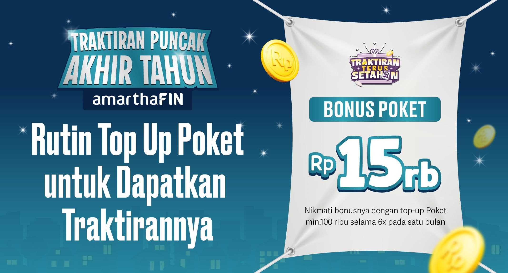 Traktiran Puncak Akhir Tahun, Ambil BONUS Spesial Desember!