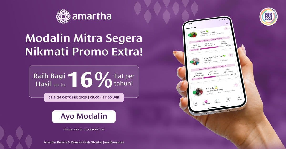 Modalin Mitra Amartha, Nikmati Promo Extranya!