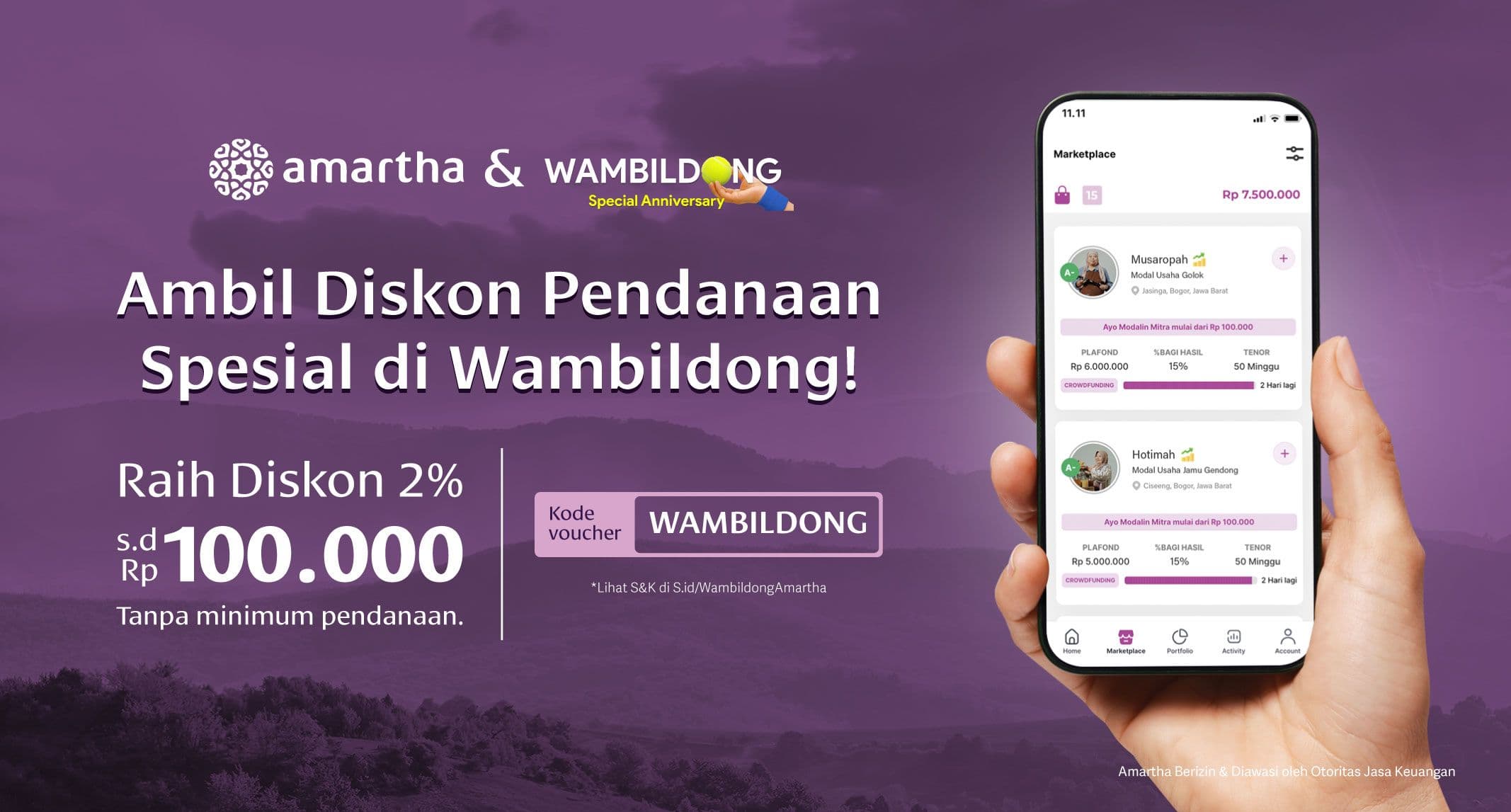 Ambil Diskon Pendanaan Spesial di Wambildong!