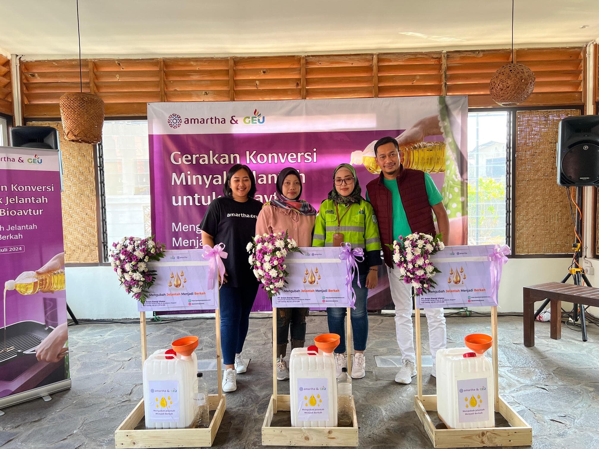 Luncurkan “Gerakan Konversi Minyak Jelantah untuk Bioavtur” Amartha Fasilitasi Daur Ulang 1 Juta Liter Minyak Jelantah