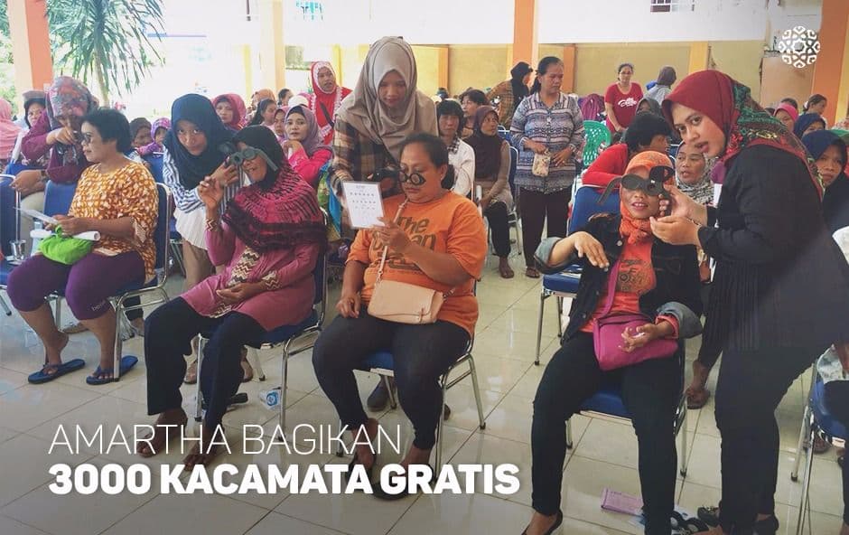Amartha Bagikan 3000 Kacamata Gratis