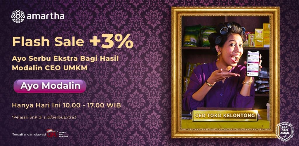 Ayo Modalin, Ada Bonus Extra 3 Persen!
