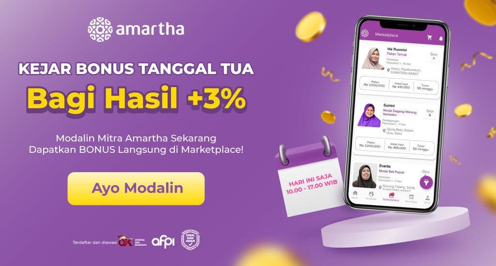 Ayo Modalin, Bonus Extra 3 Persen Menanti