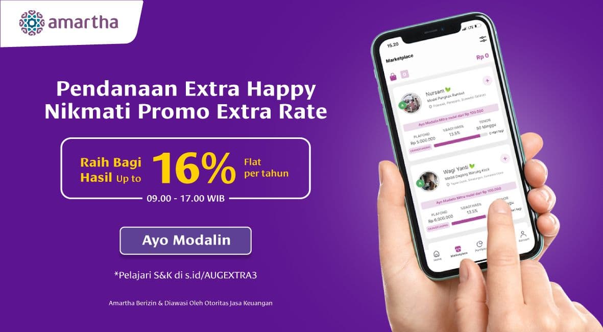 Pendanaan Extra Cuan, Ambil Promo Imbal Hasil Extra Hingga 16% Flat!