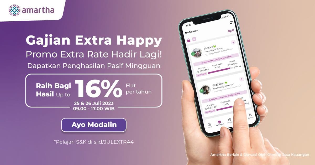 Gajian Extra Happy, Promo Extra 16% Flat Hadir Lagi!