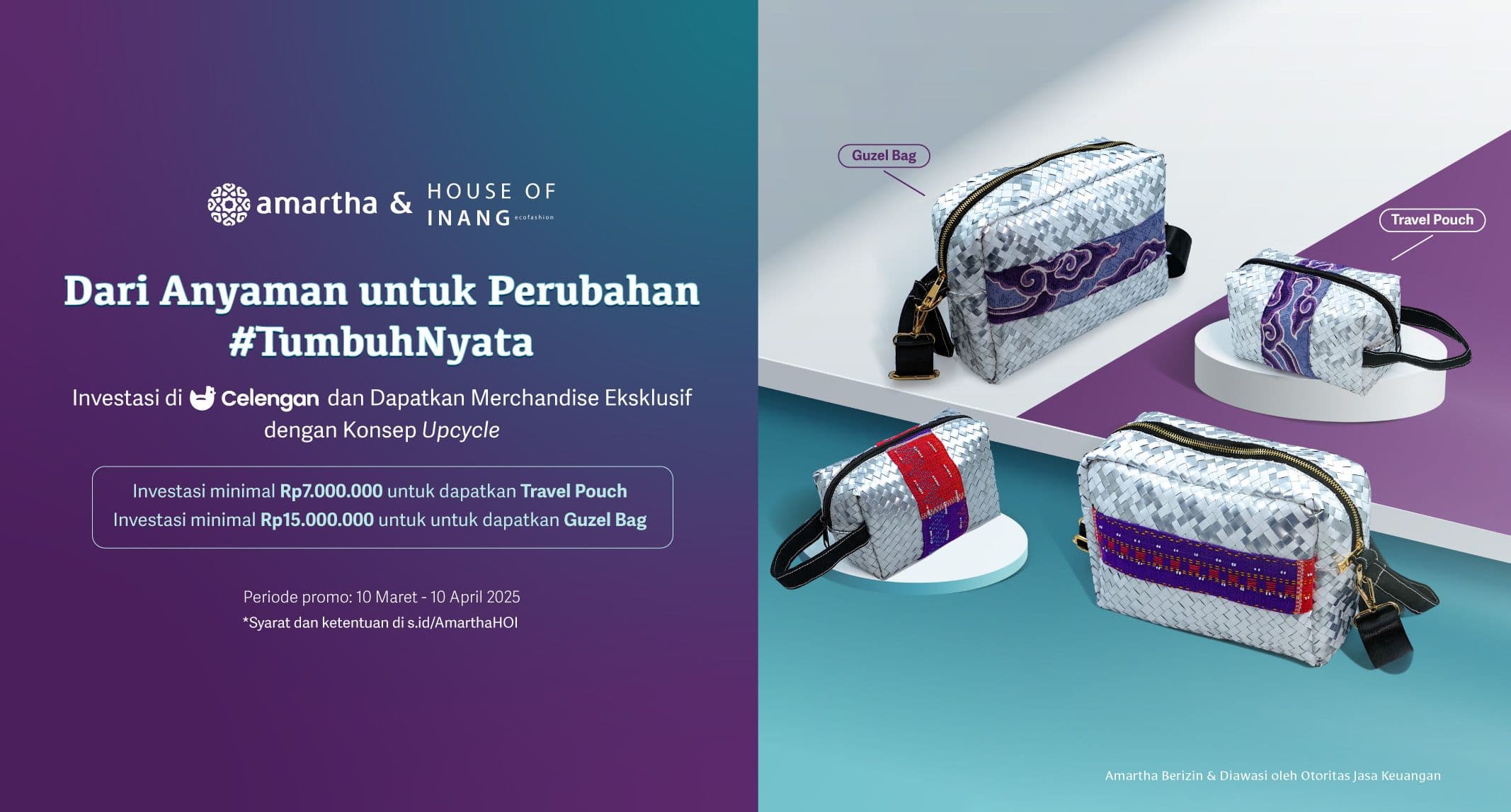 Dapatkan Merchandise Amartha & House of Inang dengan Investasi di Celengan AmarthaFin!