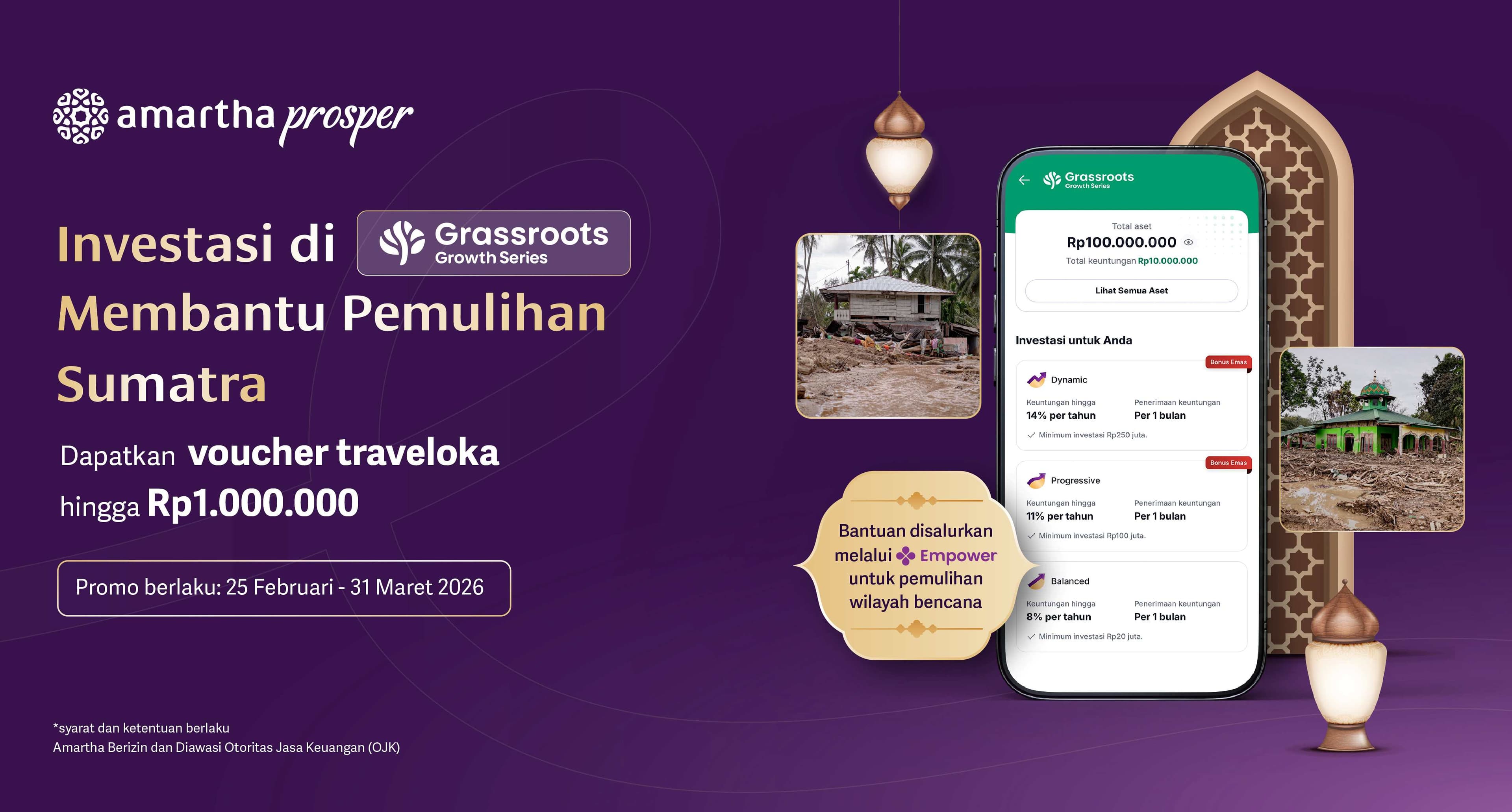 Sambut Bulan Suci dengan Investasi di Grassroots Growth Series Sekaligus Donasi