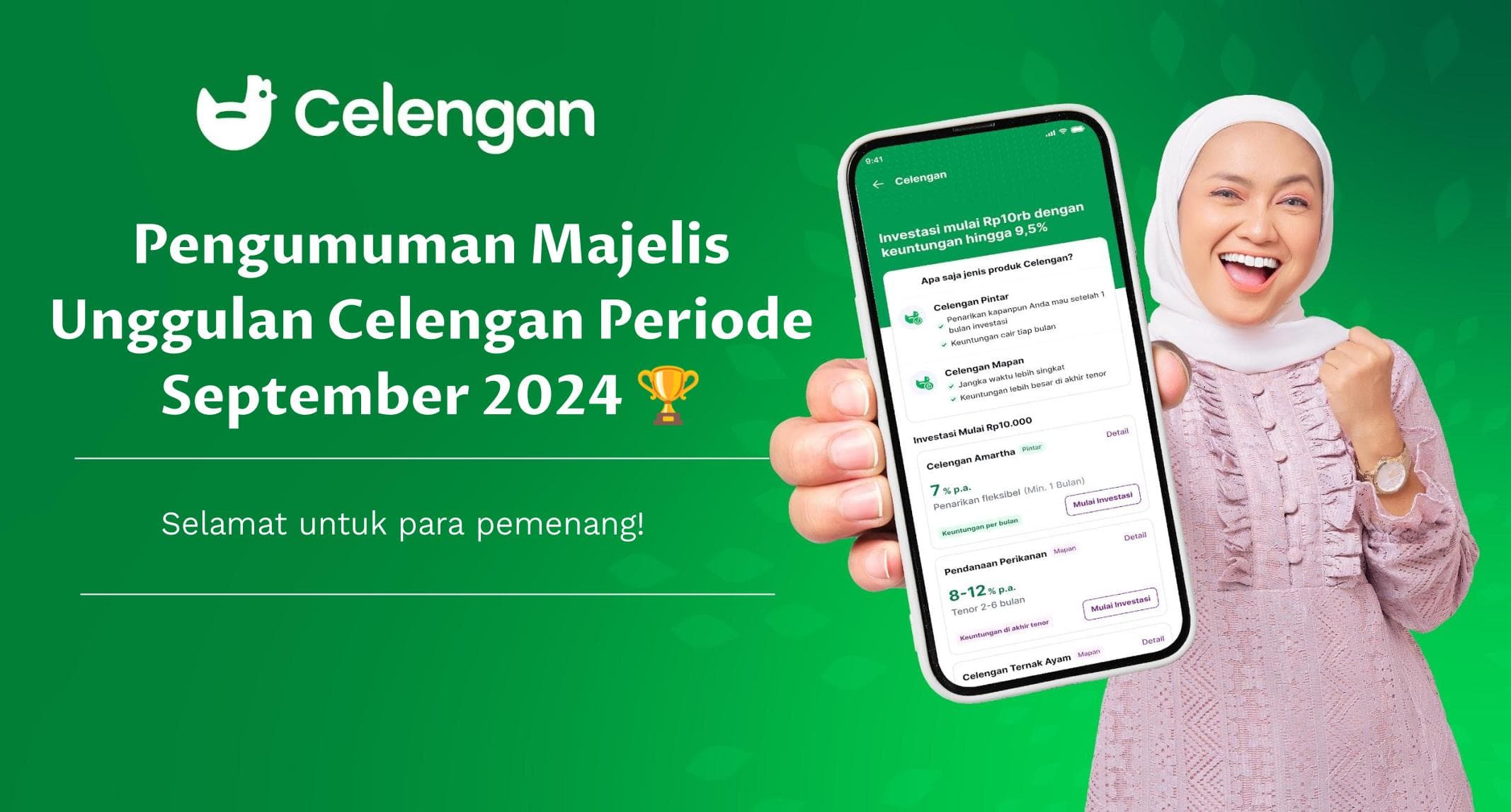 Pengumuman Majelis Unggulan Celengan Periode September 2024, Selamat untuk Para Pemenang!