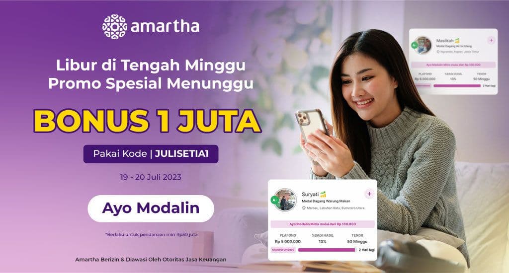 Bonus 1 Juta Saat Modalin Mitra Spesial Liburan!