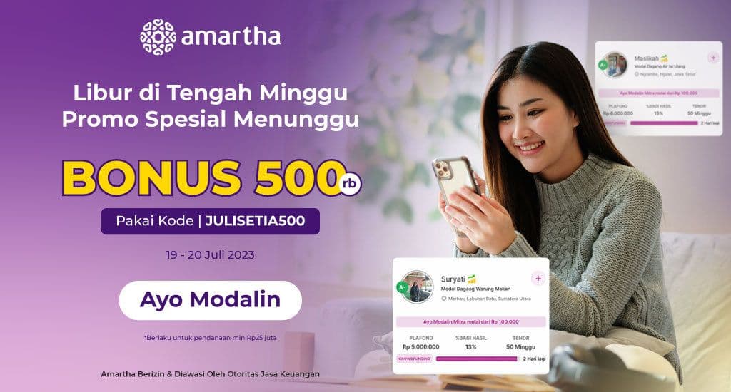 Bonus Rp500.000 Saat Modalin Mitra Spesial Liburan!