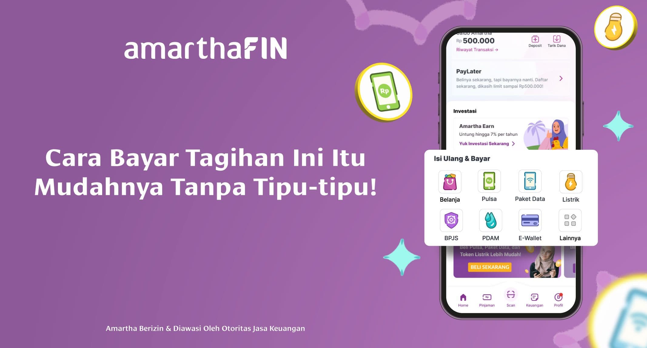 Ini Dia Caranya Transaksi PPOB dengan Mudah Di AmarthaFin