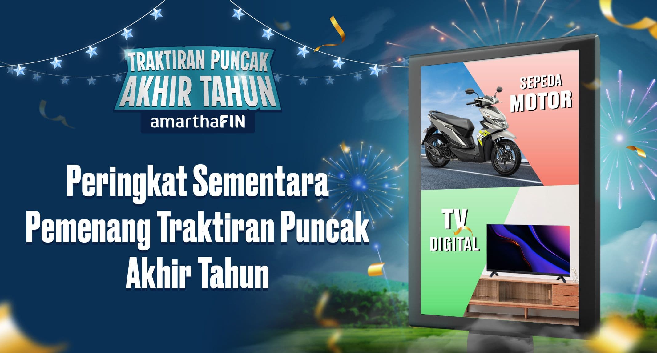 Peringkat Sementara Mitra Amartha Pemenang Motor dan TV Traktiran Puncak Akhir Tahun