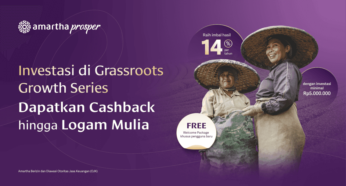 Diversifikasi Aset di Grassroots Growth Series, Dapat Cashback hingga Logam Mulia