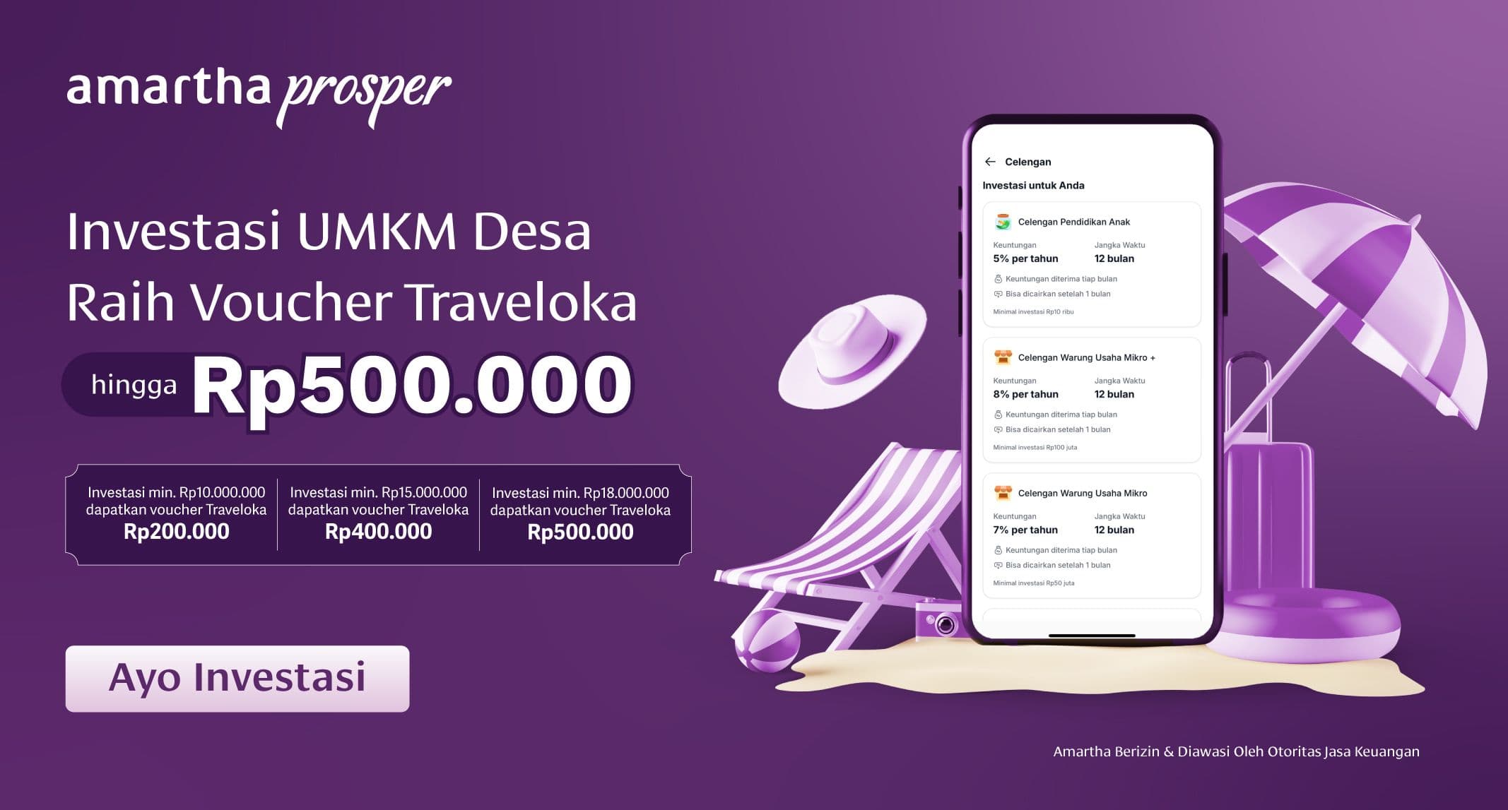 Investasi Dulu, Liburan Seru Menanti! Dapatkan Voucher Traveloka hingga Rp500.000